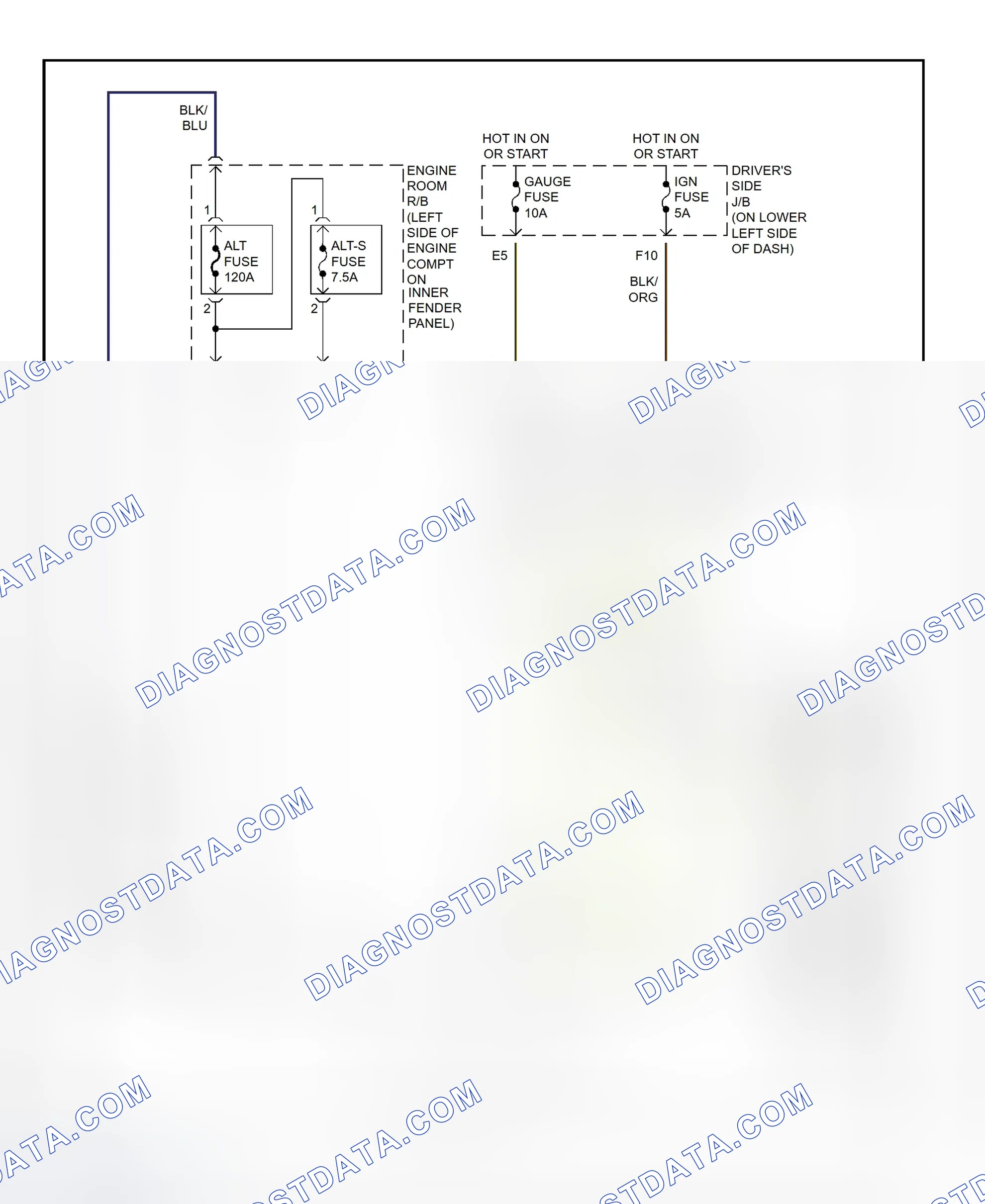 Scheme 14: Charging System Wiring Diagram (Tundra)