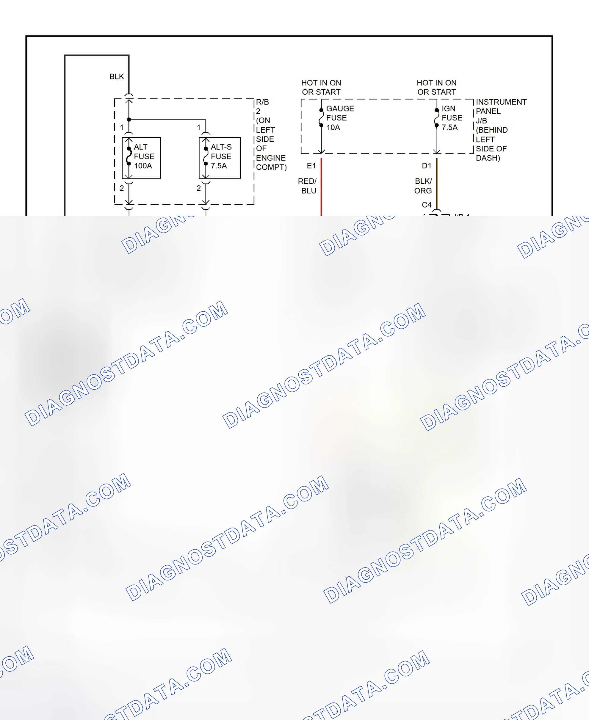 Scheme 4: Charging System Wiring Diagram (Celica)