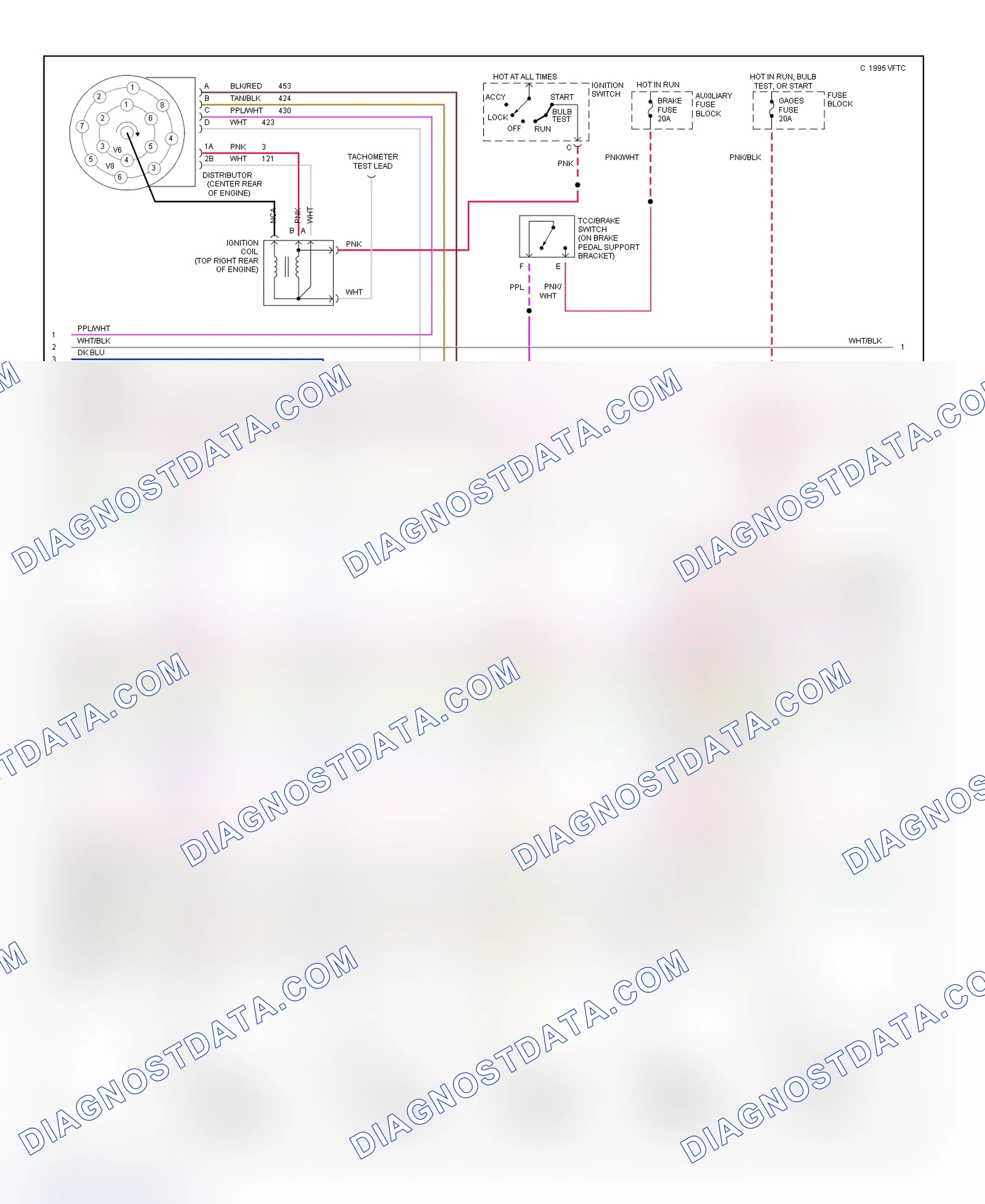 Scheme 324: Wiring Diagram (Van - 4.3L With 4L80-E - 2 Of 3)
