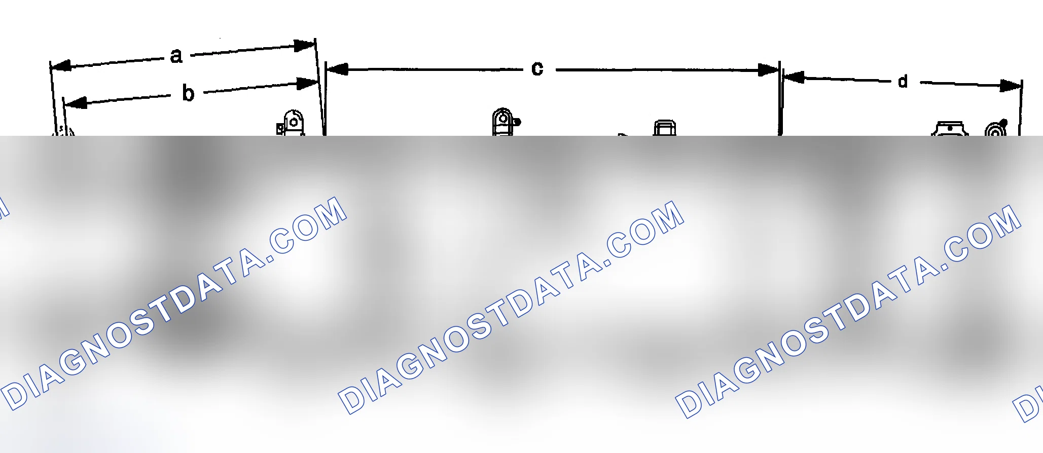Scheme 6: Dimensions - Frame (2500 Suburban/Yukon XL/Avalanche 2WD)