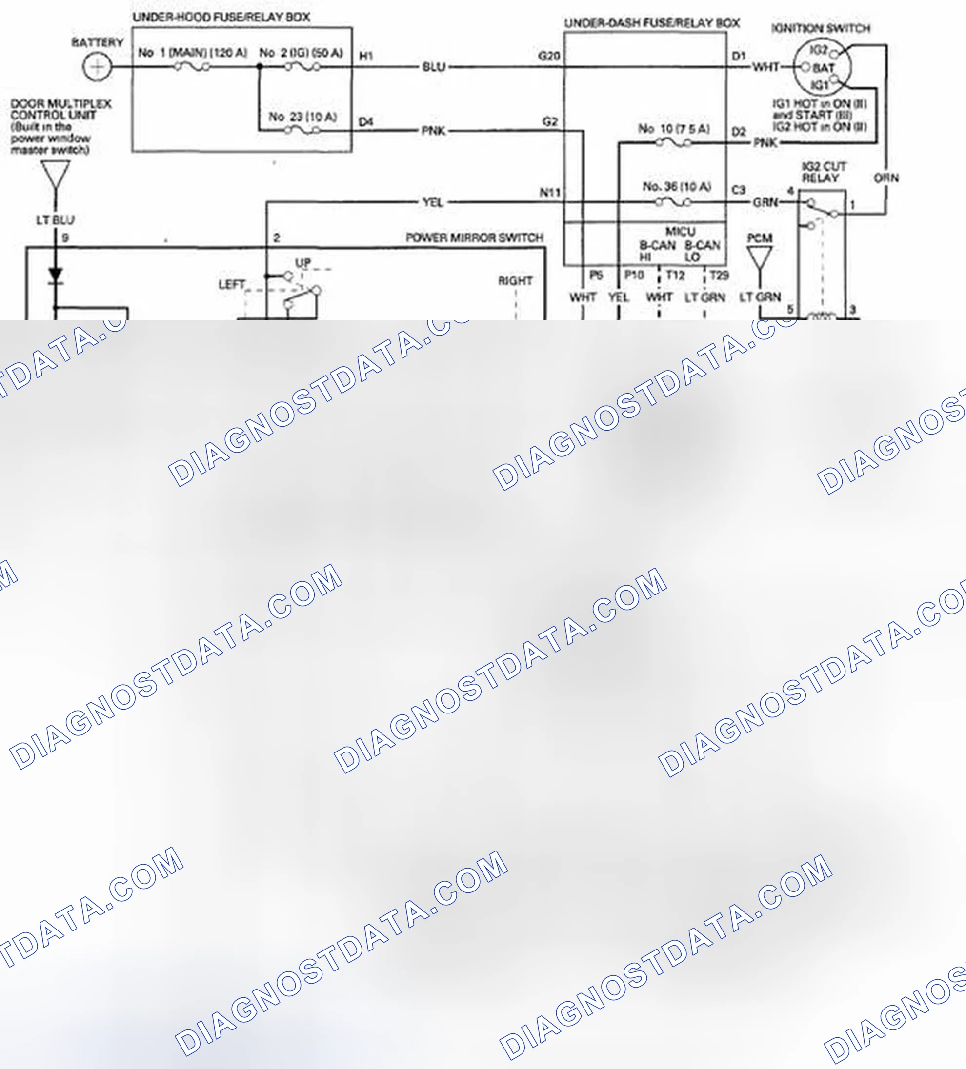Scheme 7: Circuit Diagram - Power Mirror