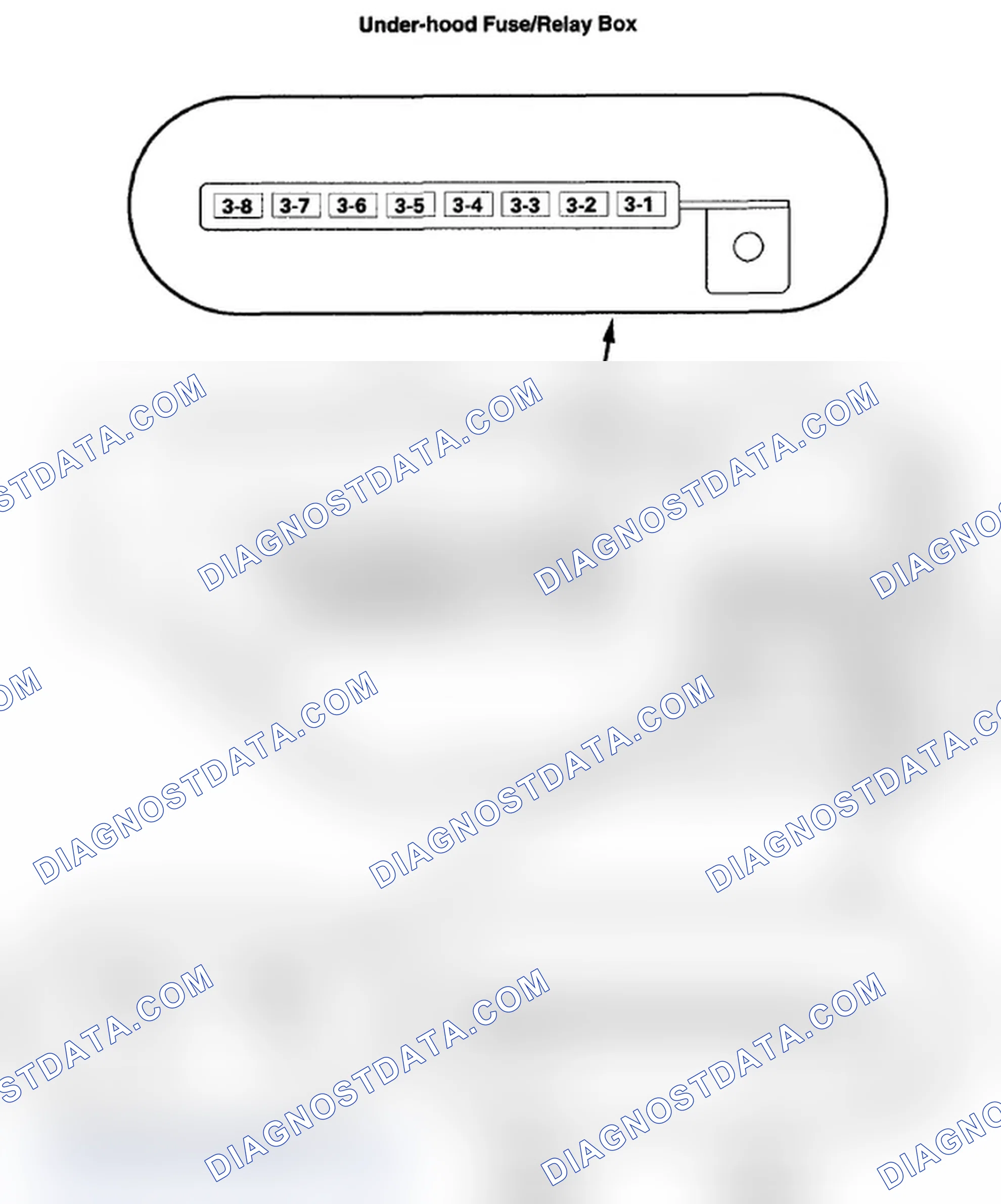 Scheme 349: Under-Hood Fuse/Relay Box (6-13)
