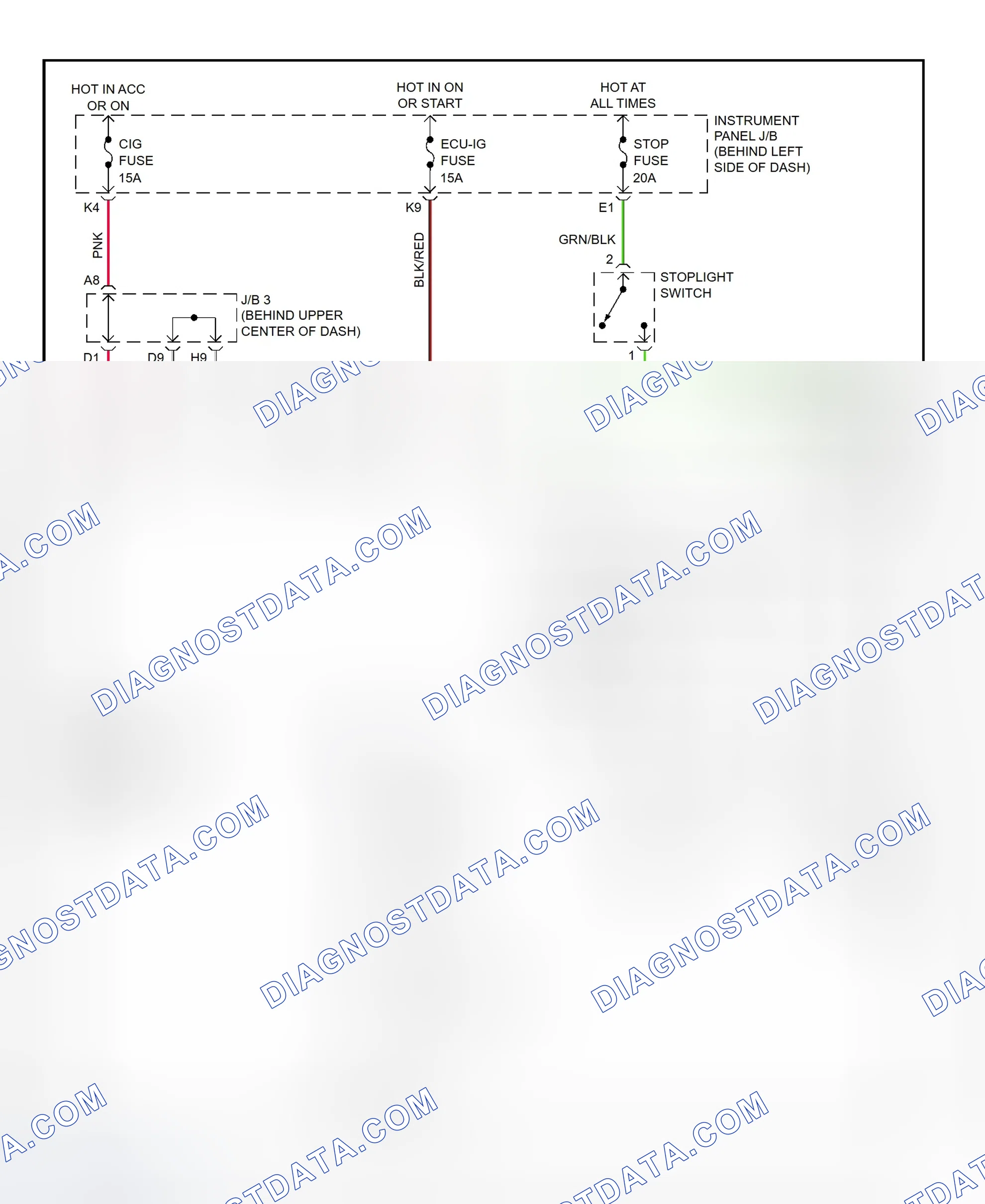 Scheme 292: Shift Interlock System Wiring Diagram (2002 - Lexus RX300)