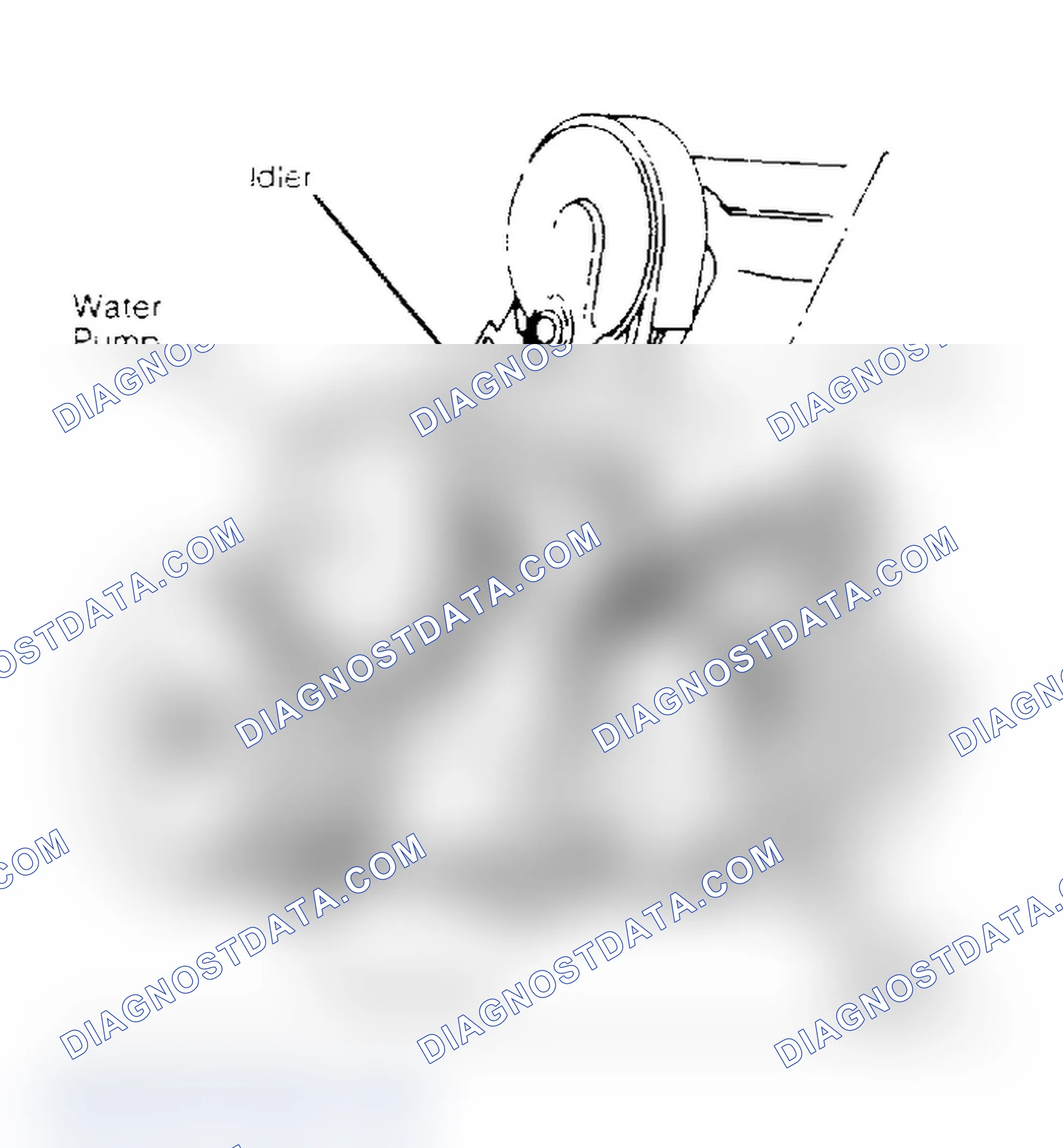 Scheme 2: Serpentine Belt Routing - 2.3L (W/Out A/C)