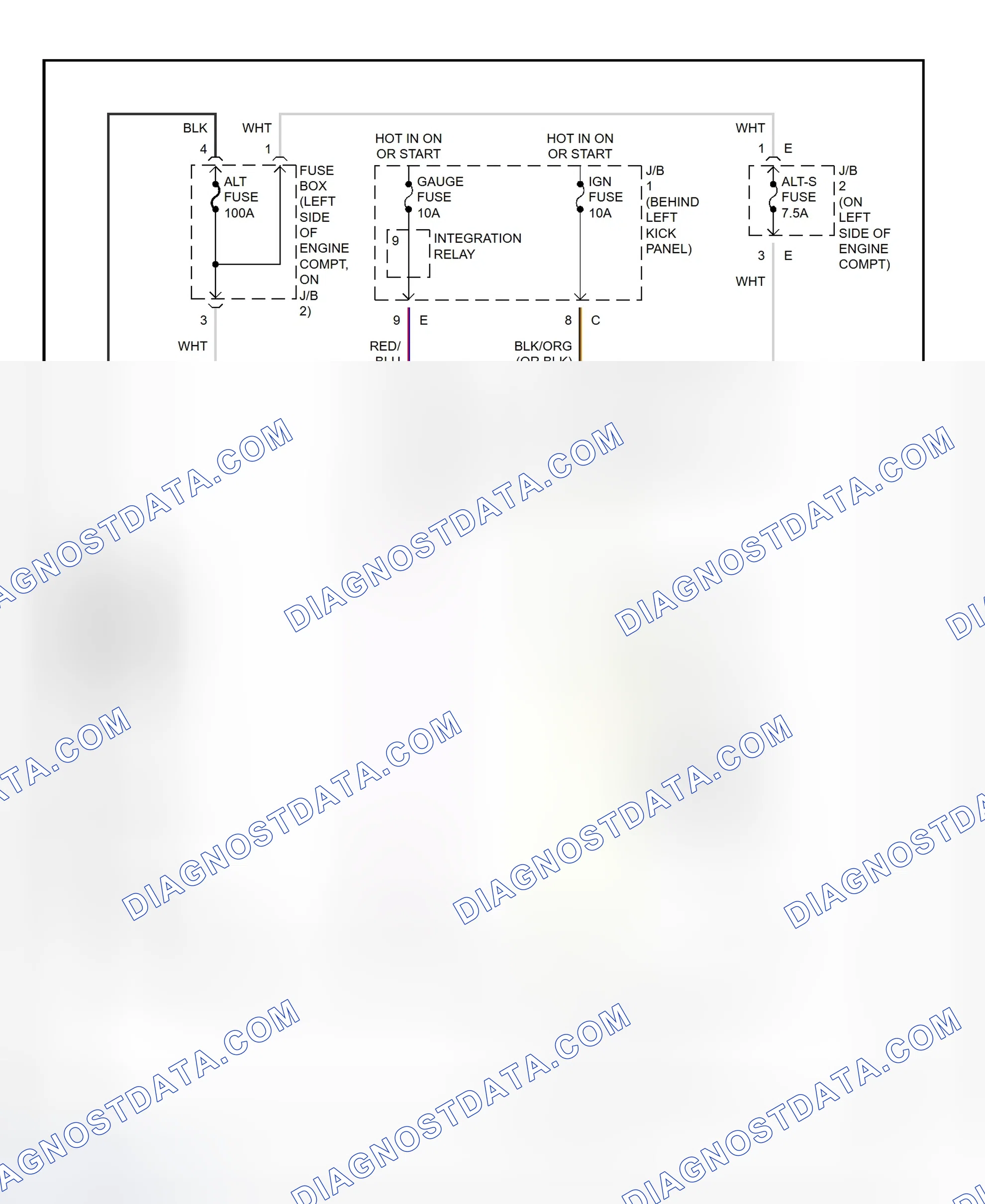 Scheme 1: Charging System Wiring Diagram