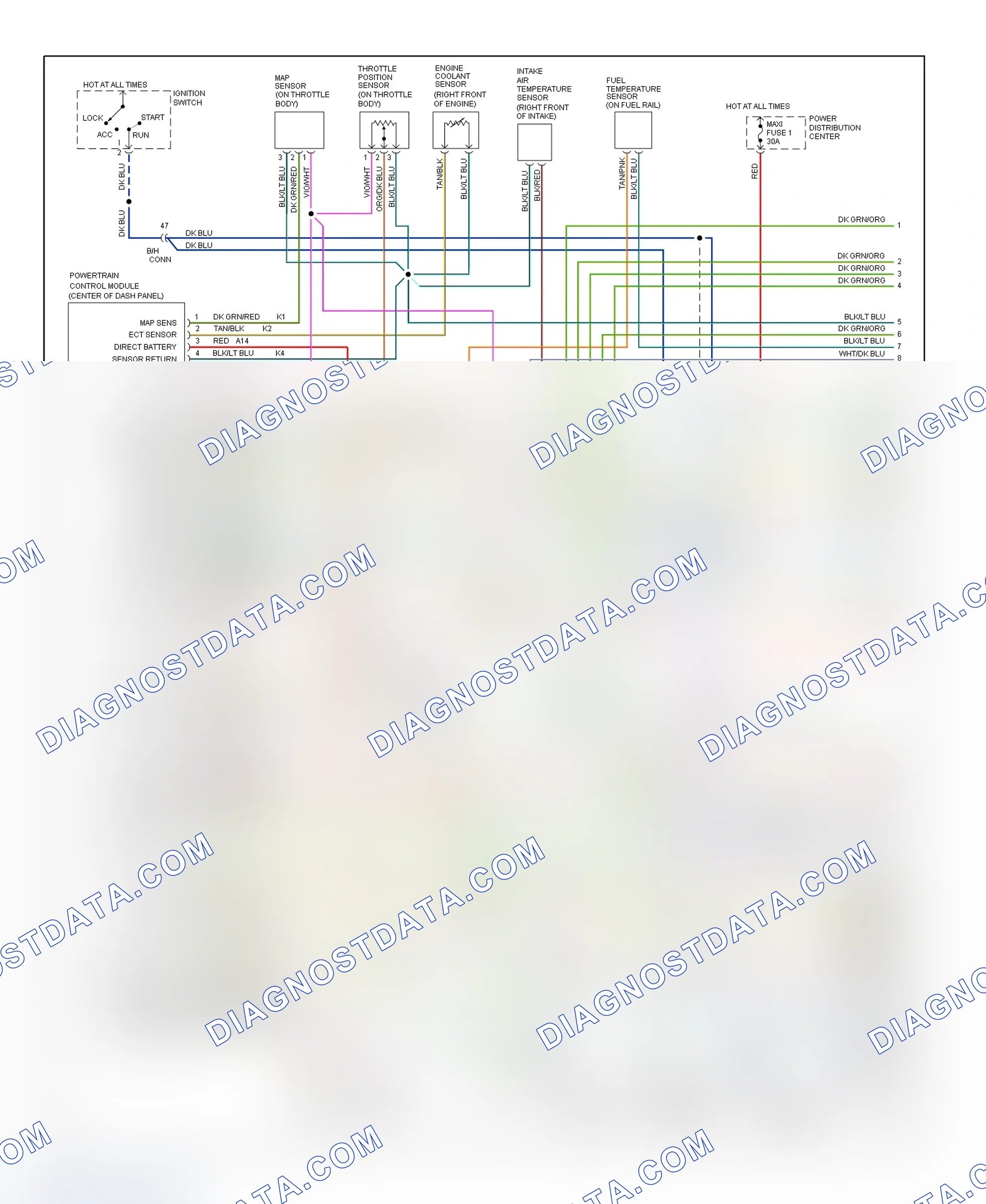 Scheme 147: Wiring Diagram (Ram Van/Wagon - 5.2L CNG - 1 Of 2)