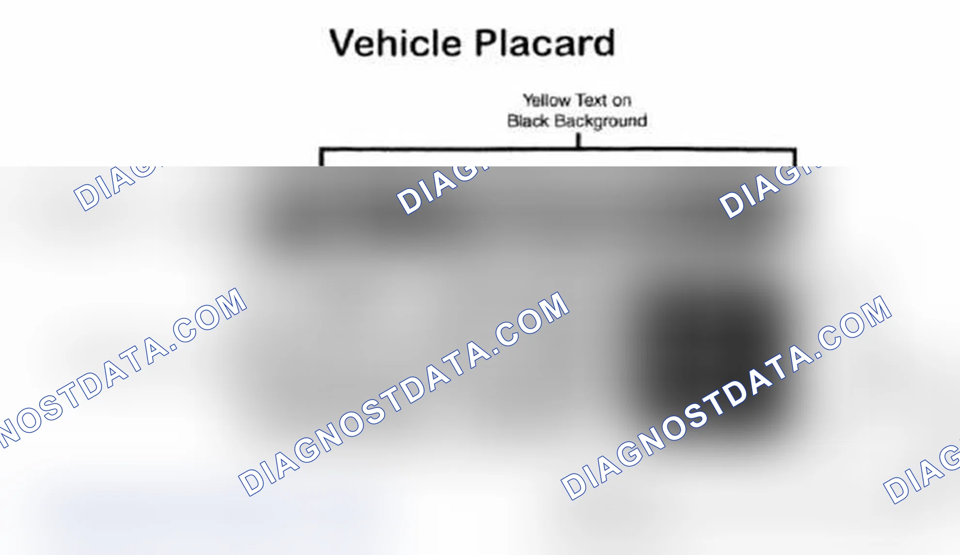 Scheme 28: Vehicle Tire Placard - Typical
