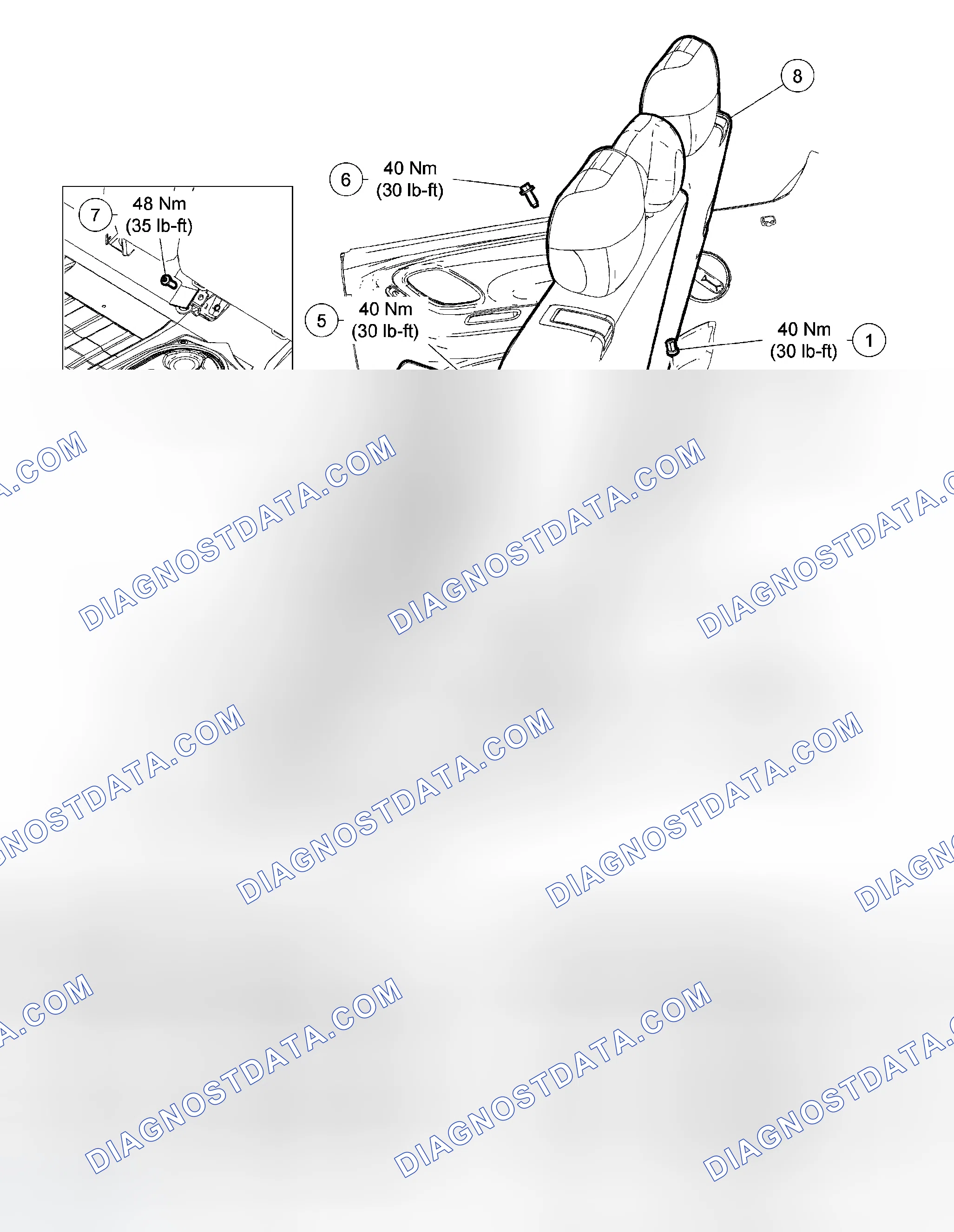 Scheme 24: Seat - Exploded View, Rear