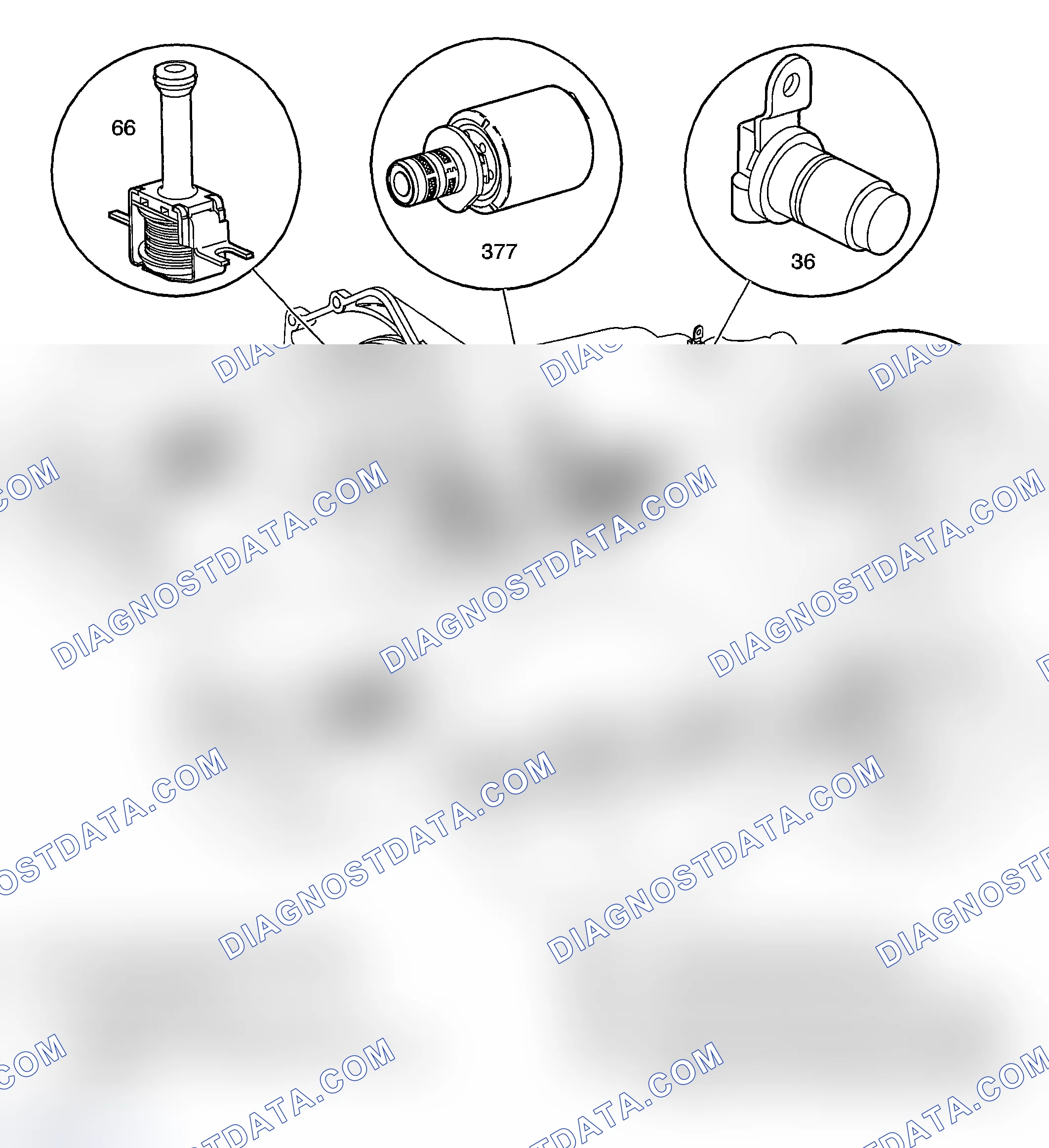 Scheme 296: Automatic Transmission Electronic Component Views