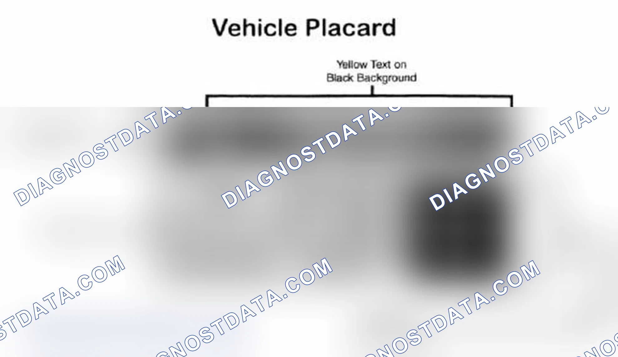Scheme 28: Vehicle Tire Placard - Typical