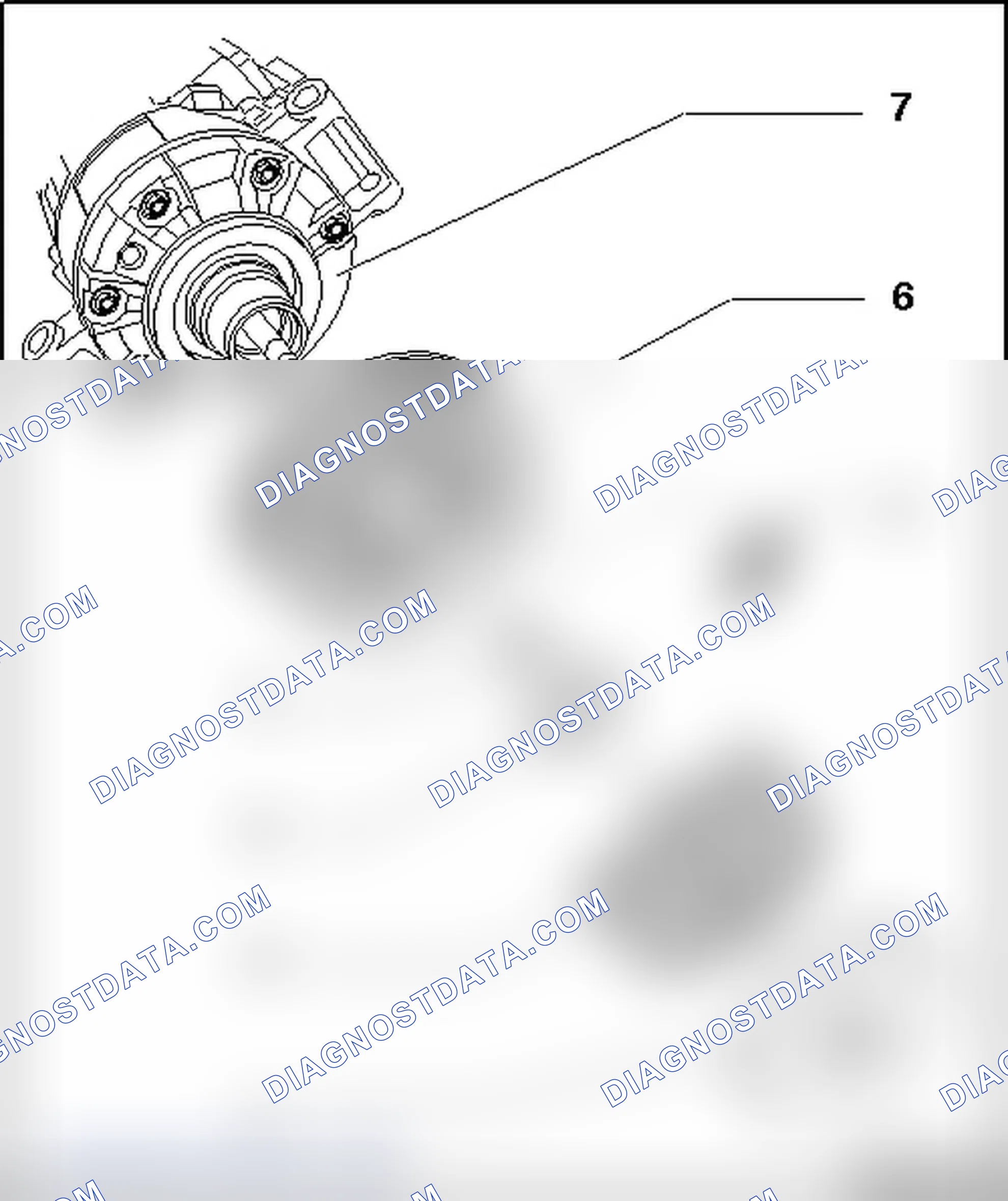 Scheme 6: BELT PULLEY, DENSO A/C COMPRESSOR, VERSION 1