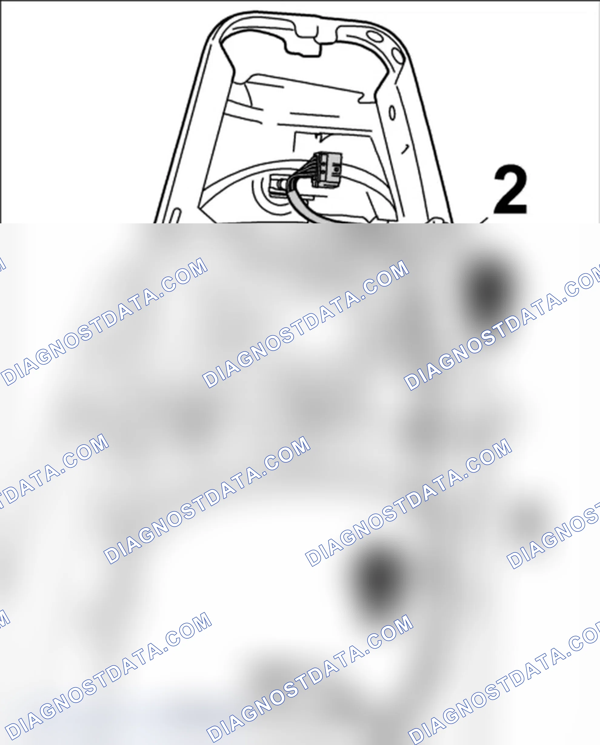 Scheme 59: Securing wire harnesses on backrest frame