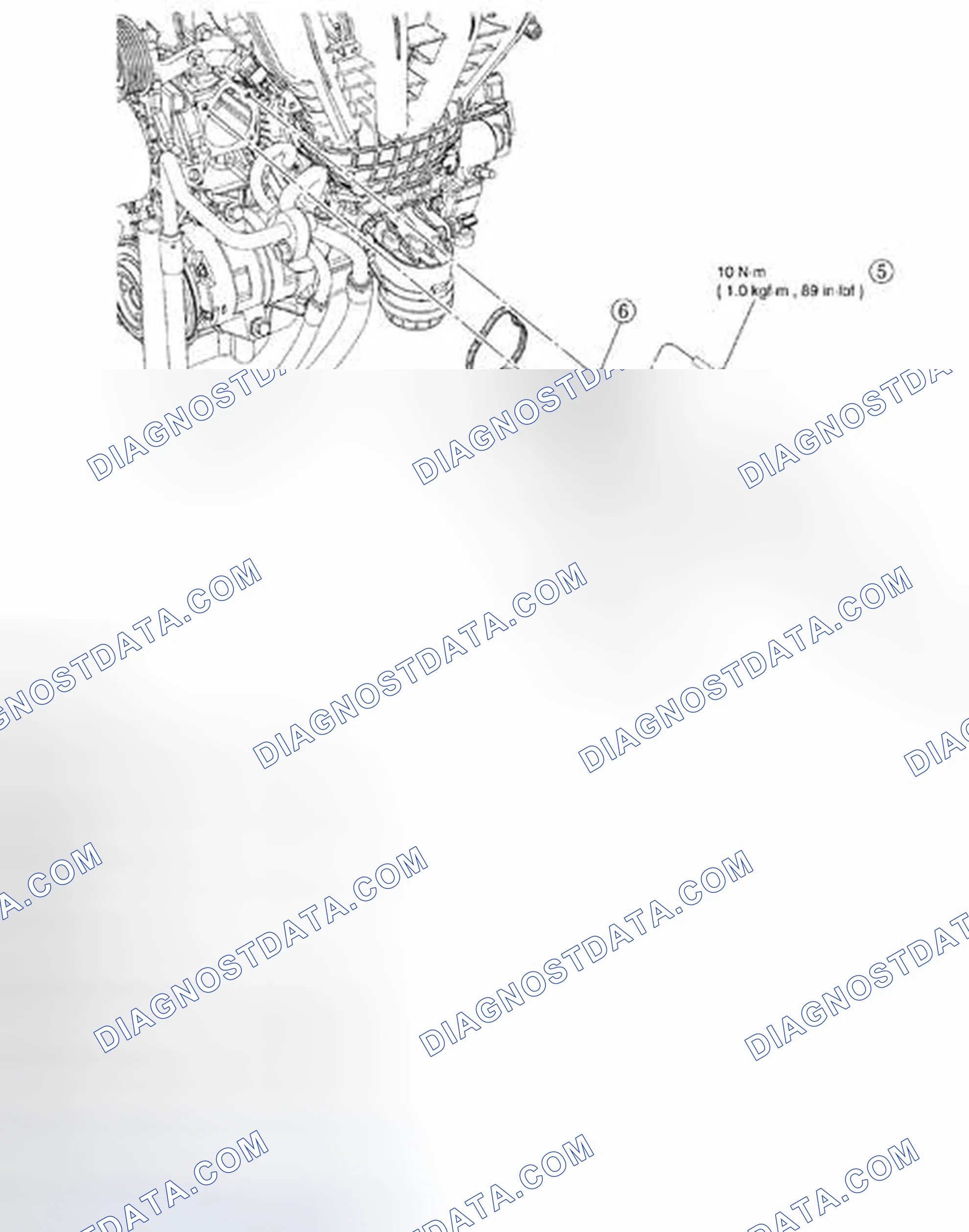 Scheme 989: THERMOSTAT HOUSING REMOVAL/INSTALLATION - HYBRID