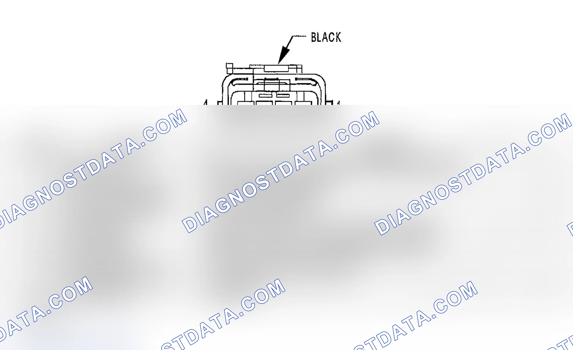 Scheme 373: SPEED CONTROL SERVO HARNESS CONNECTOR END VIEW