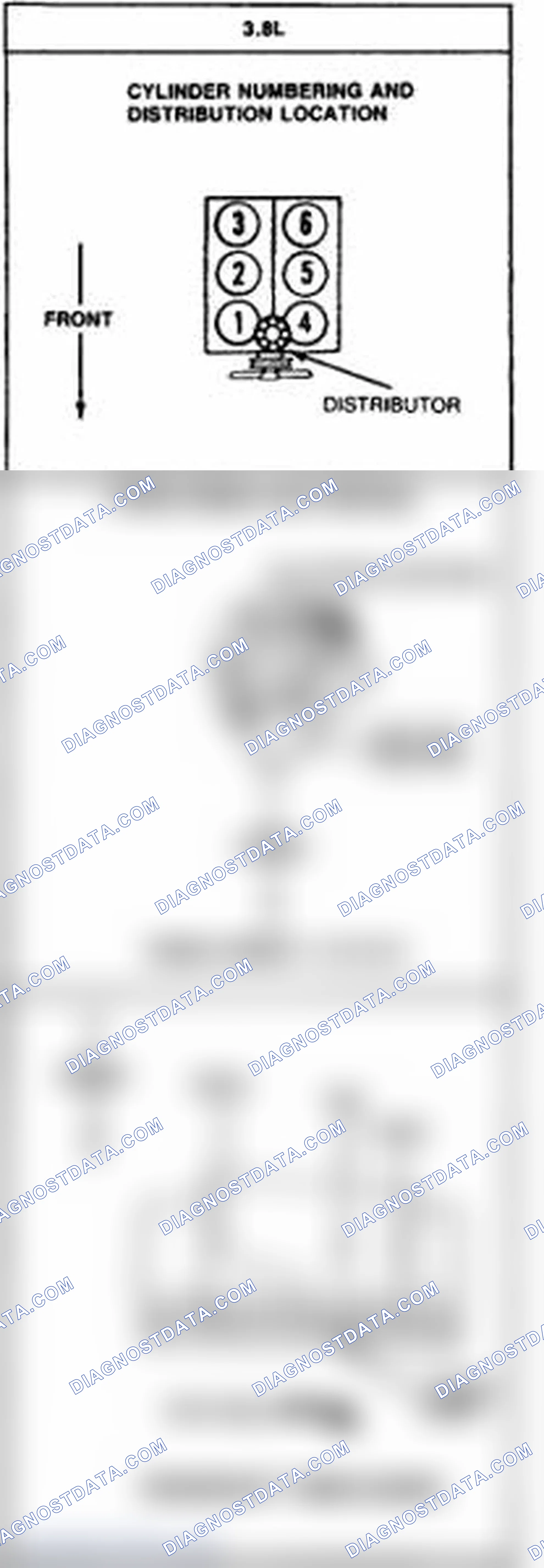 Scheme 5: Firing Order & Timing Marks (3.8L - Continental)
