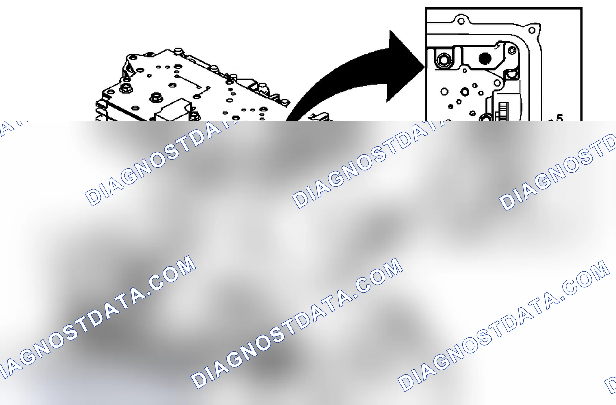 Scheme 230: Output Speed Sensor and Valve Body Installation