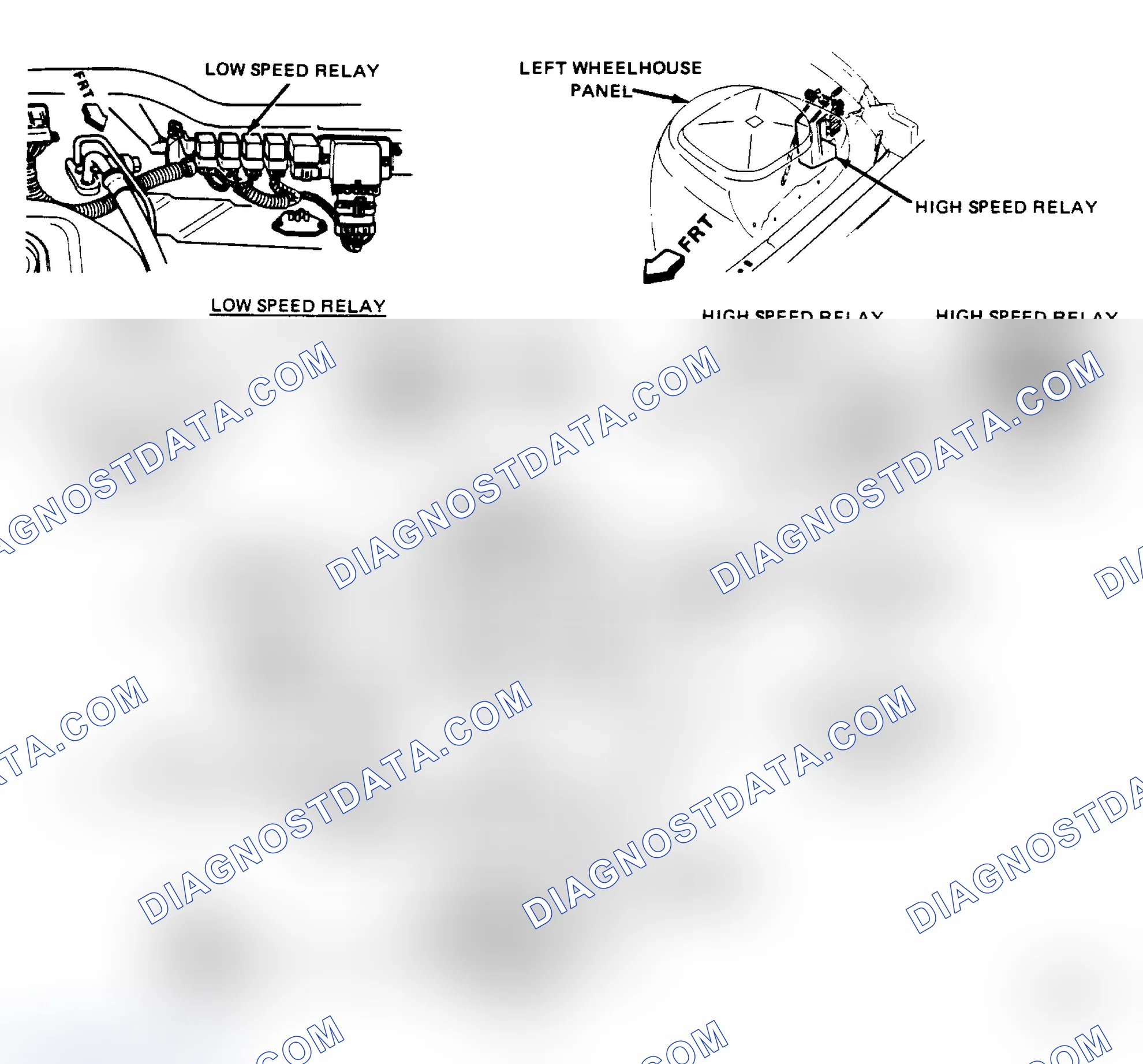 Scheme 216: Coolant Fan Component Locations & Schematic For C12B Charts