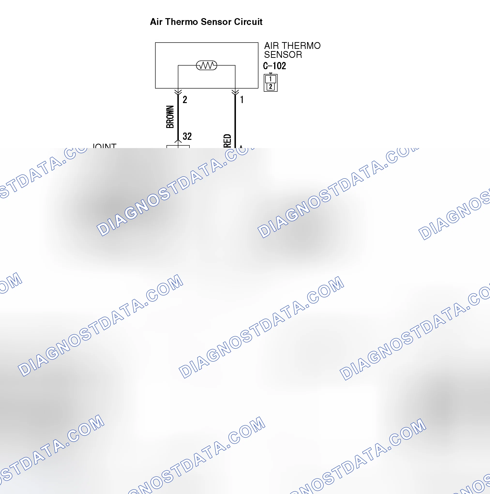 Scheme 54: DTC B1021: AIR THERMO SENSOR SYSTEM (SHORT CIRCUIT)