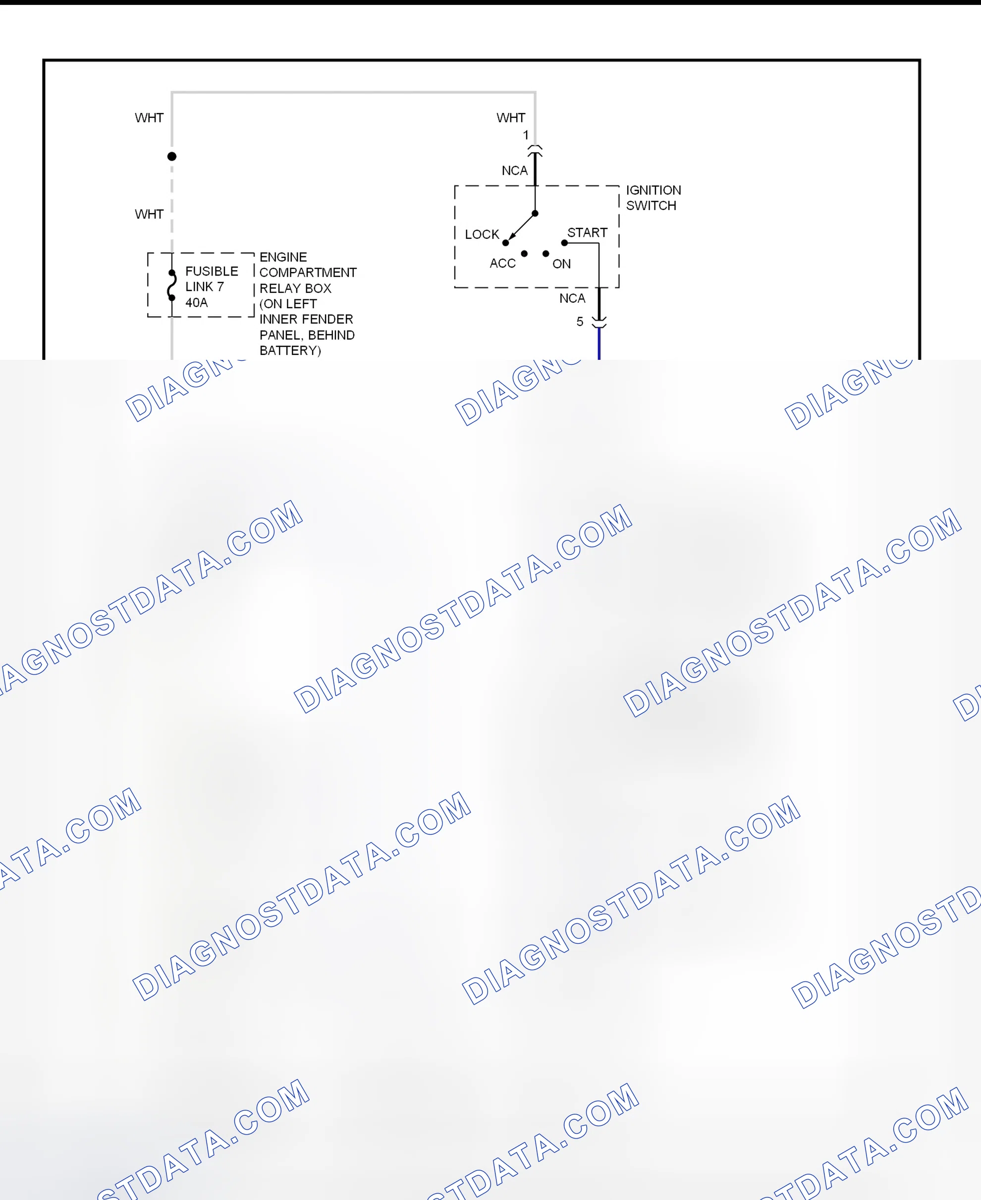 Scheme 10: Starting System Wiring Diagram (Montero)