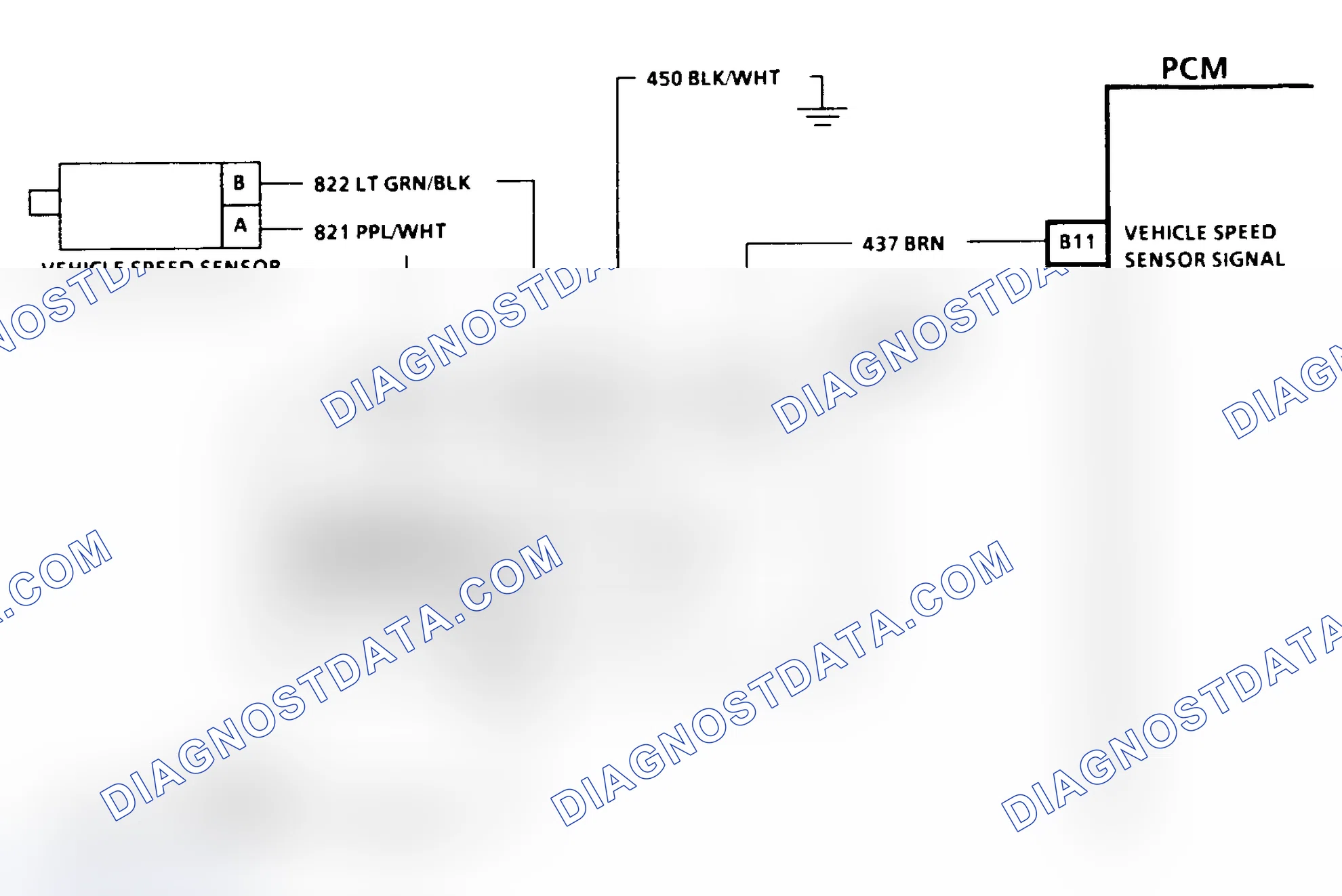 Scheme 267: CODE 24, VEHICLE SPEED SENSOR - C & K SERIES 2WD WITH 4L80-E TRANSMISSION