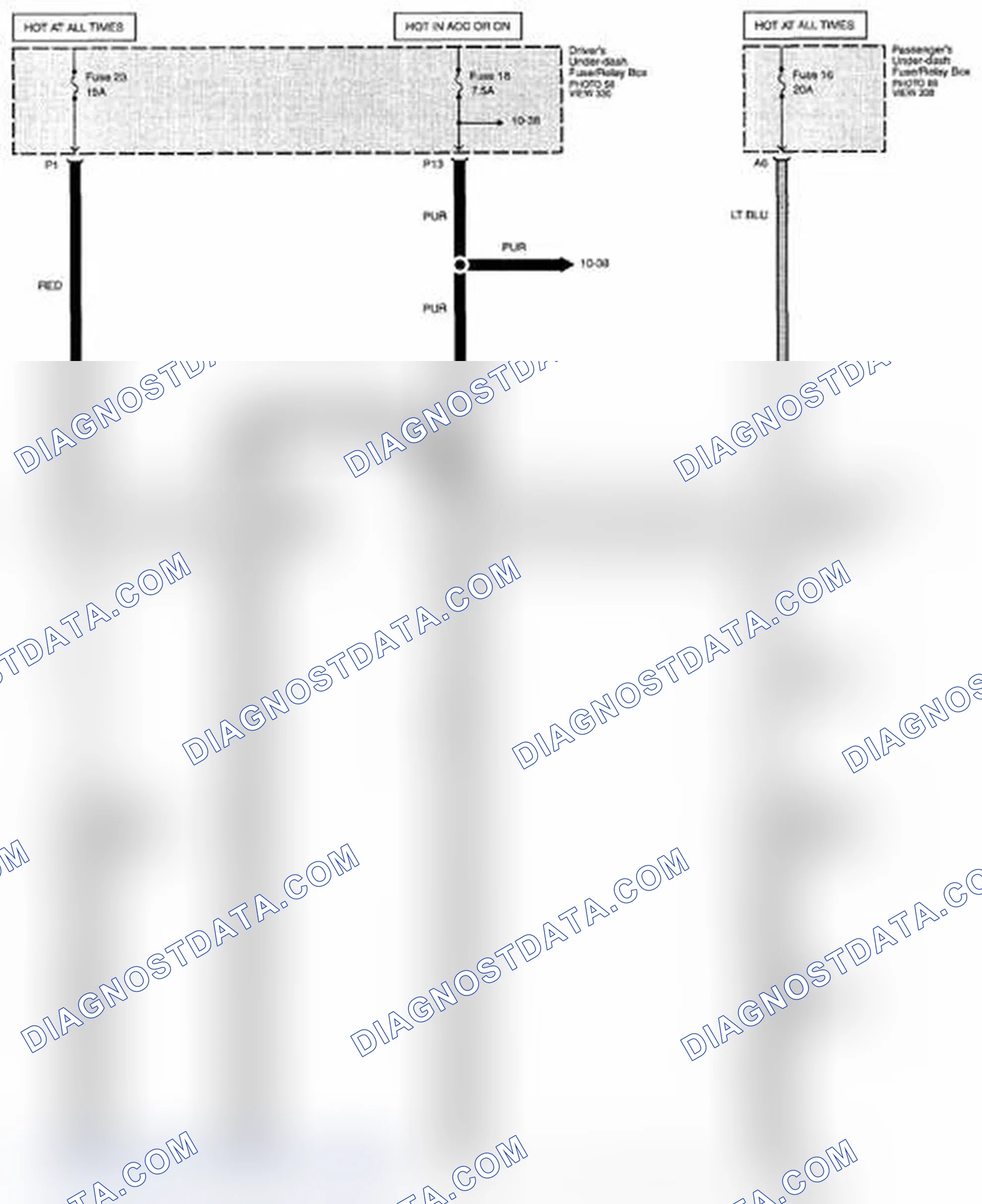 Scheme 489: Cigarette Lighter Circuit Diagram - Mexico (Page 155-3)