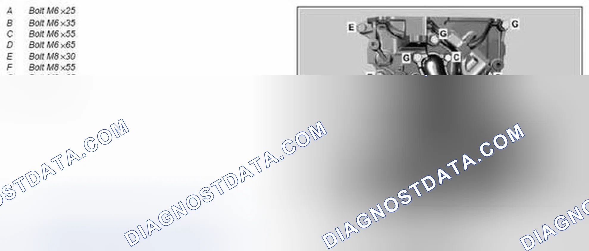 Scheme 37: Bolt plan for timing case cover - AR01.40-P-8000-01MCC