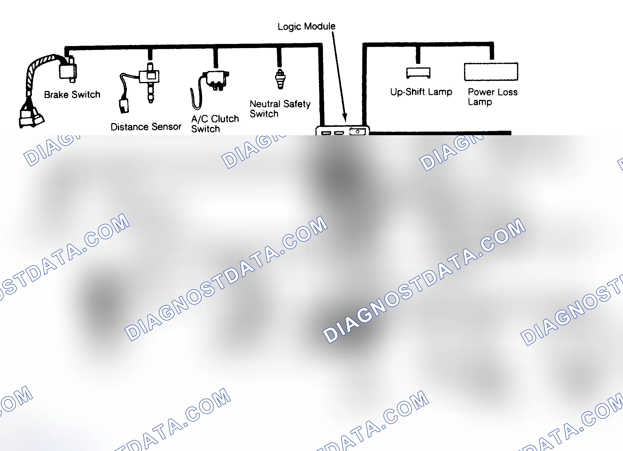 Scheme 91: Non-Turbo Computer, Input Sensors & Output Devices Schematic