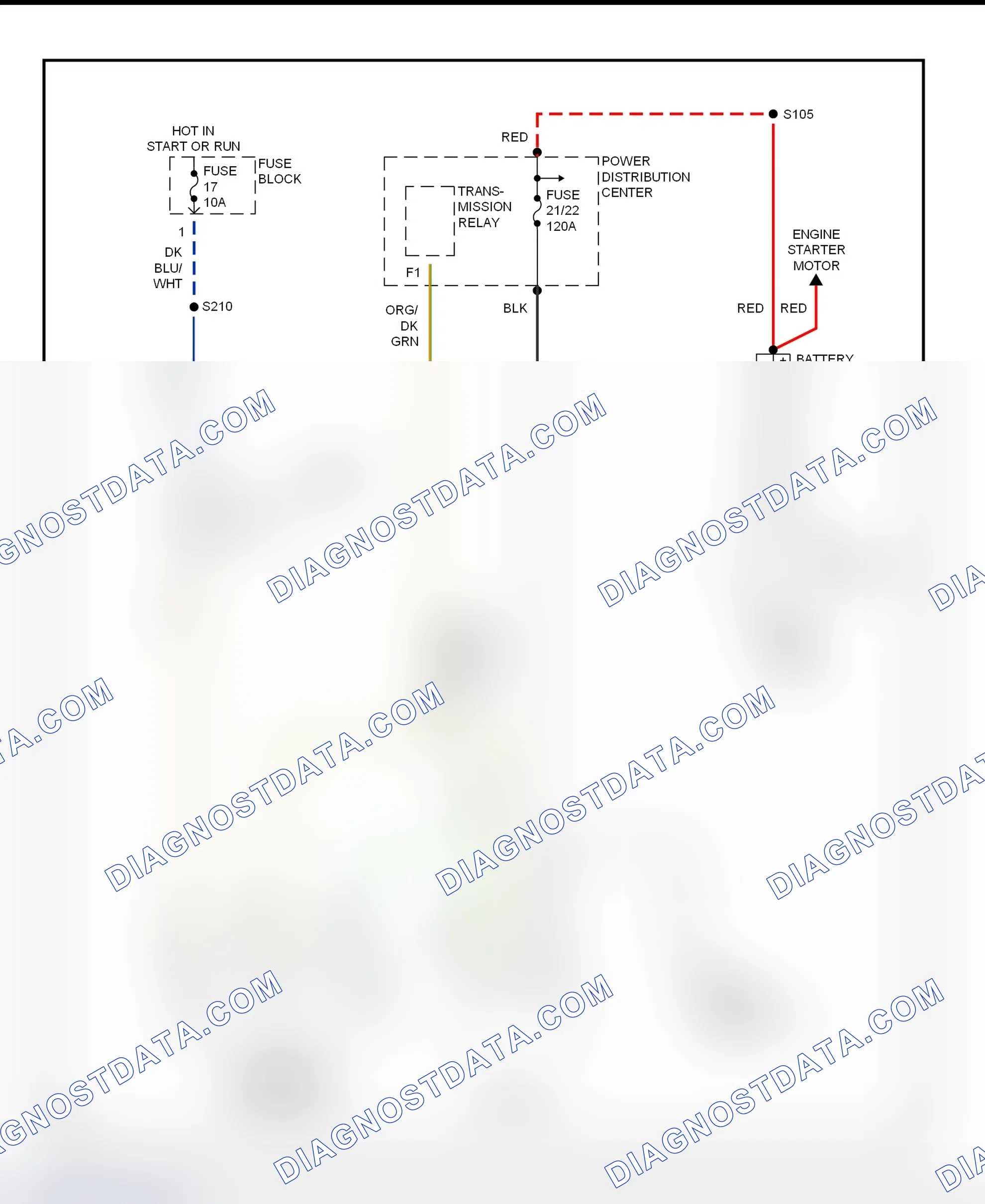 Scheme 1: Charging System Wiring Diagram (Ram Van/Wagon)