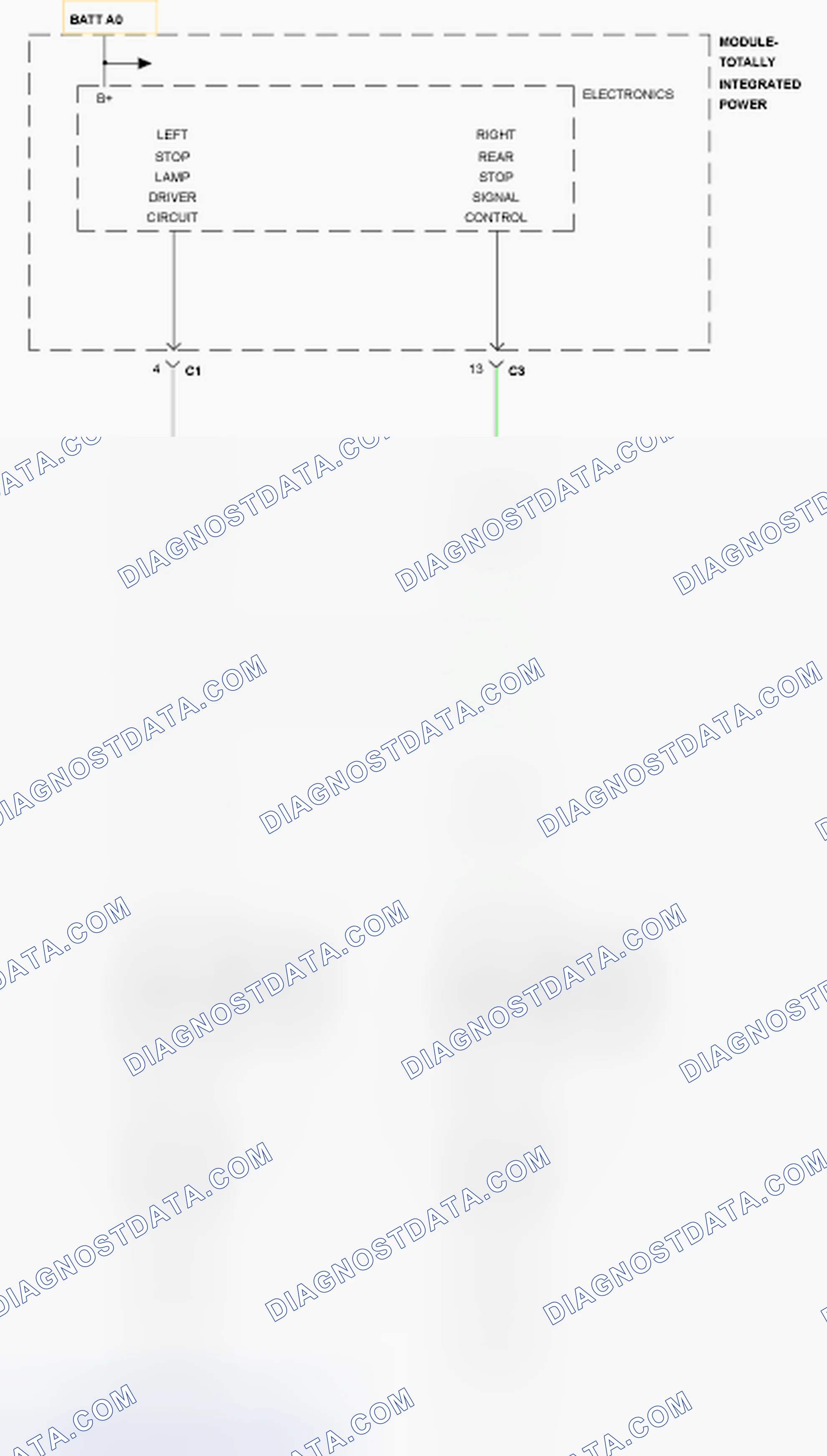 Scheme 186: B16D8-LEFT TAIL LAMP 1 CONTROL CIRCUIT LOW