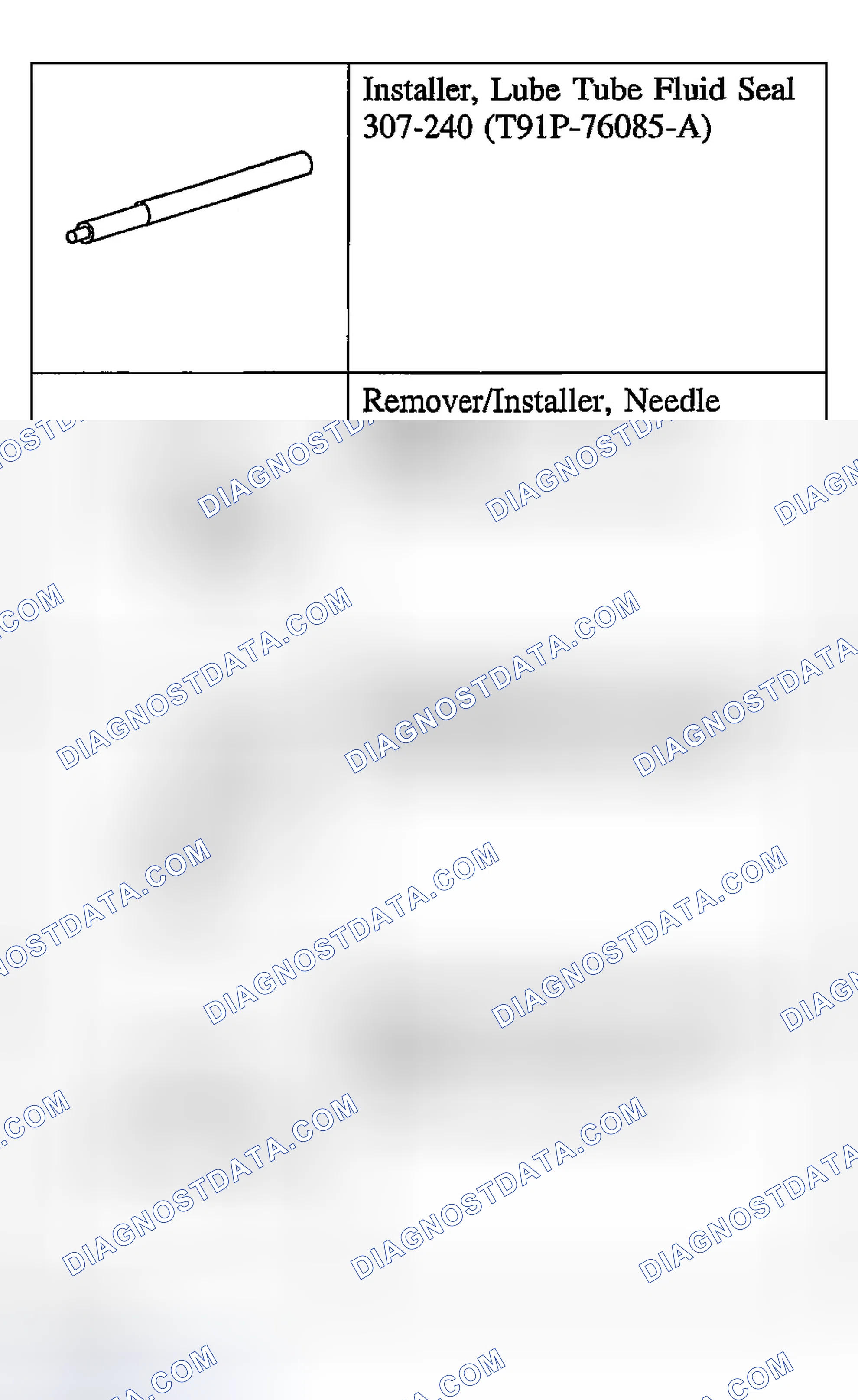 Scheme 581: Special Tool(s)