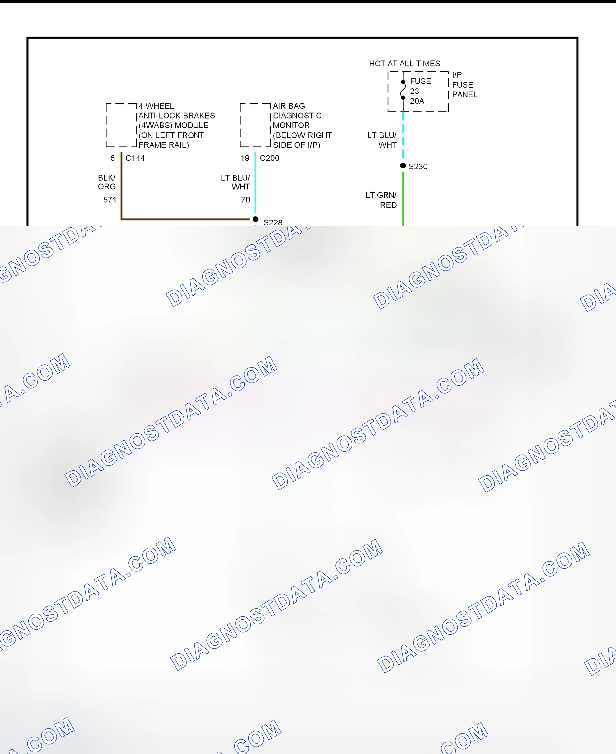 Scheme 5: Data Link Connectors Wiring Diagram (Gasoline)