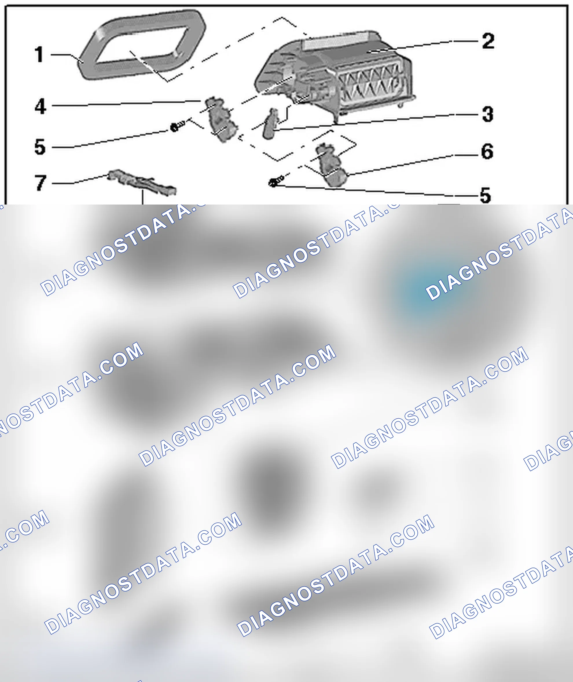 Scheme 236: A/C UNIT AIR INTAKE HOUSING