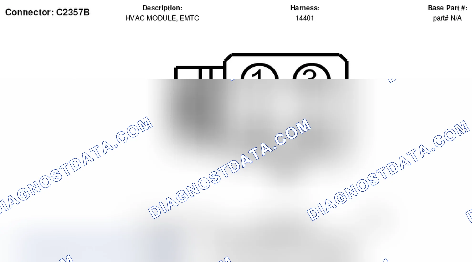Scheme 248: EMTC HVAC Module Connector End View (C2357B)