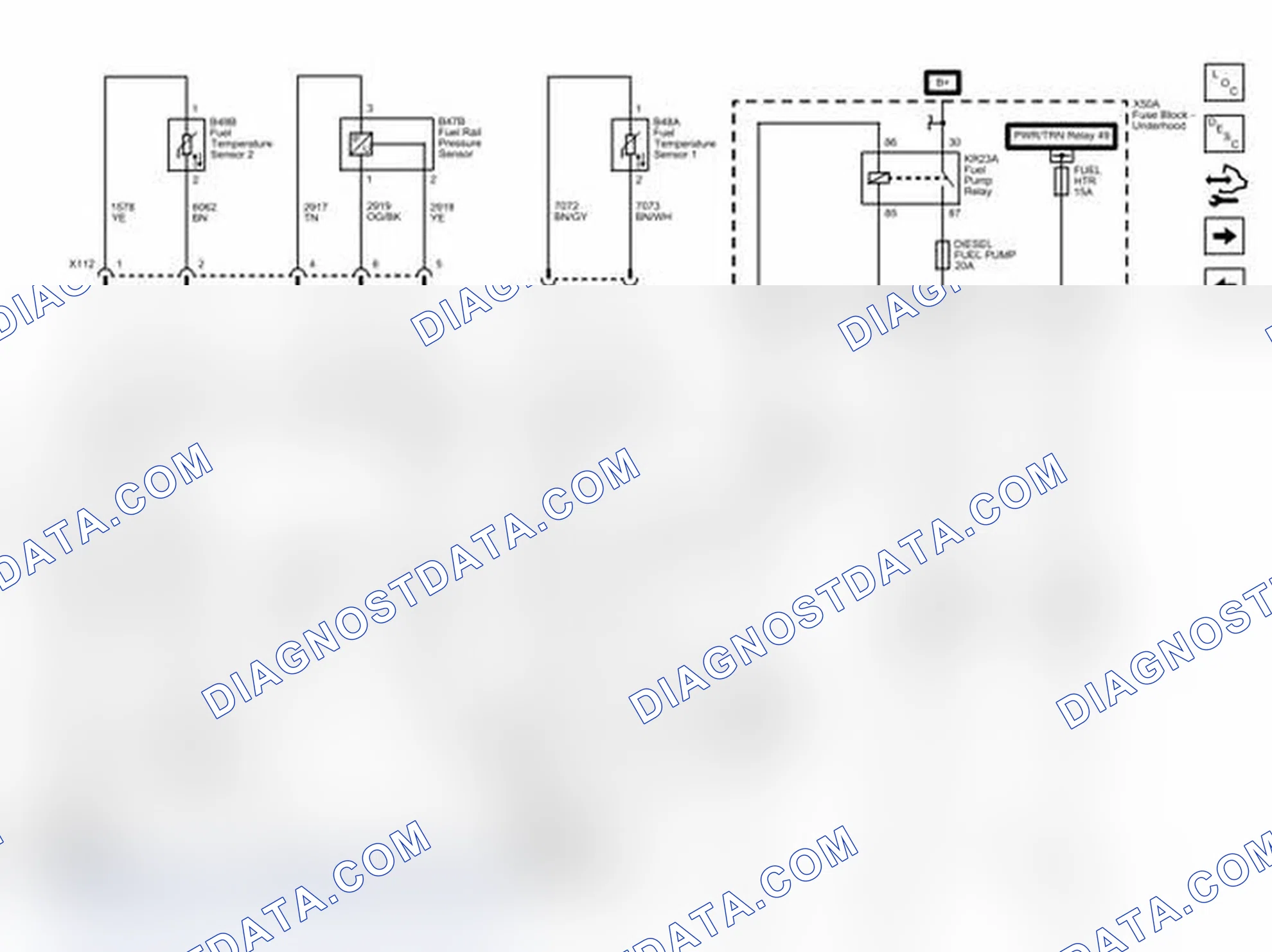 Scheme 42: Fuel Controls - Fuel Pump, Temperature and Pressure Controls