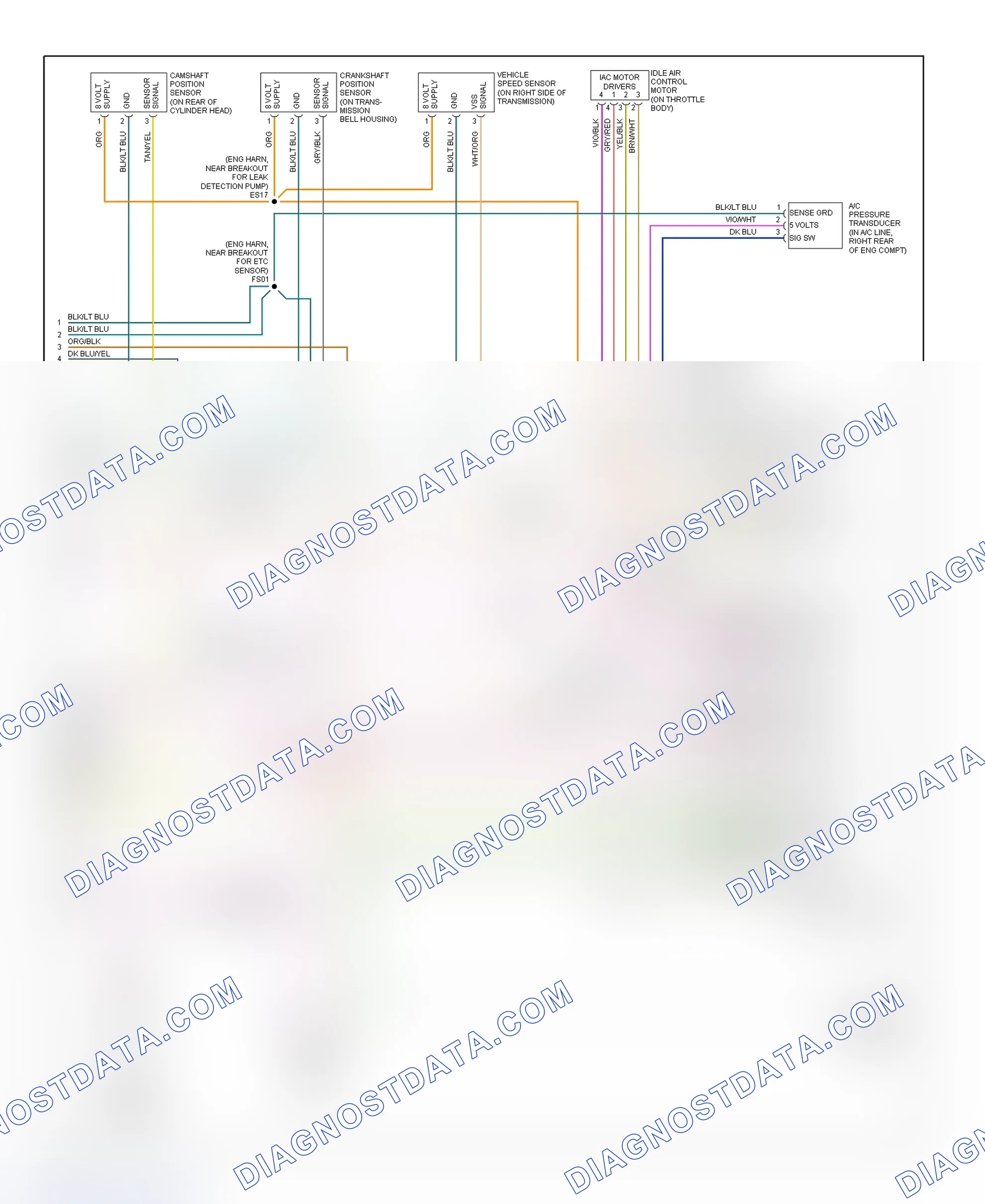 Scheme 12: PCM Wiring Diagram (Caravan & Voyager - 2.4L - 3 Of 3)
