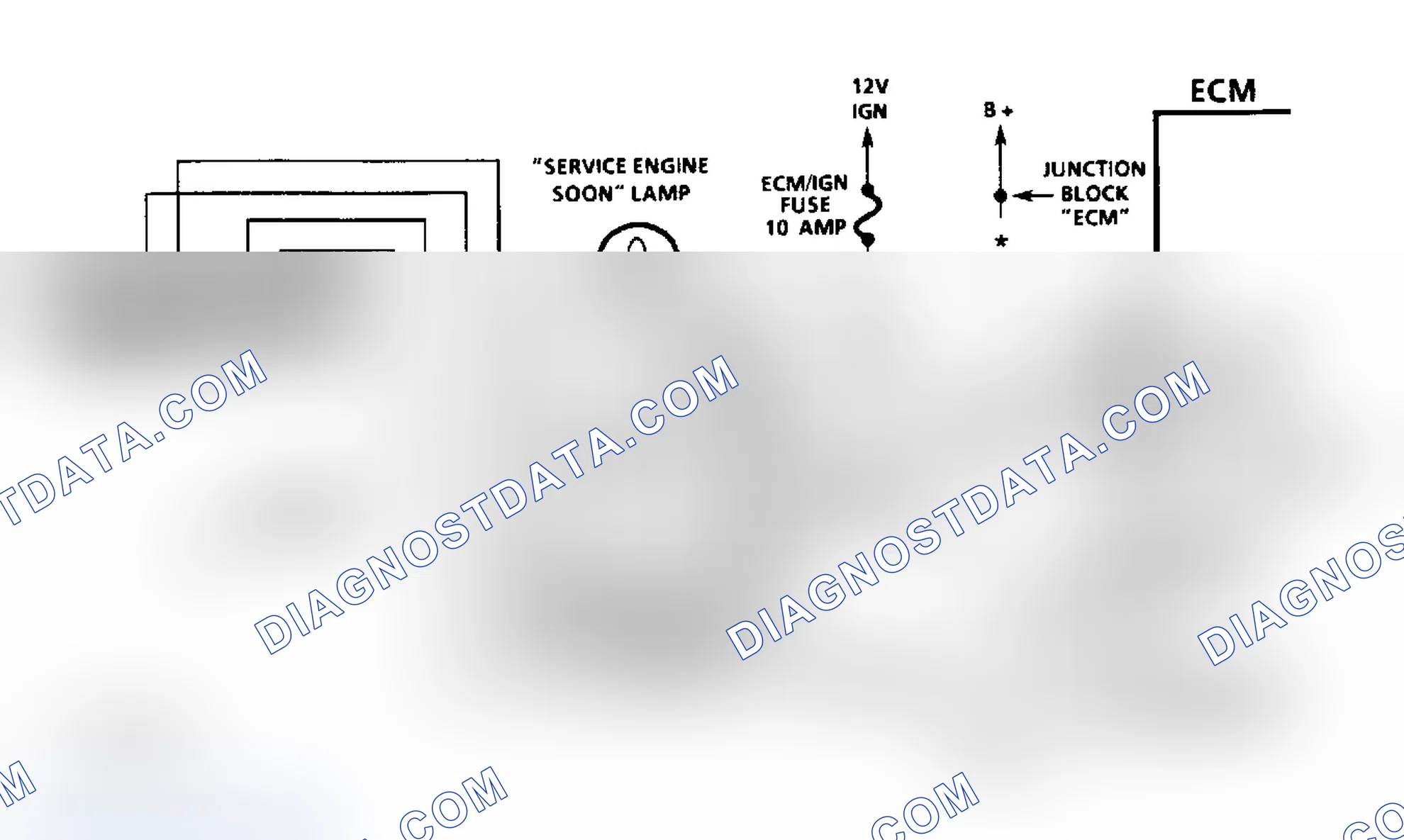 Scheme 13: Diesel Fuel Injection Diagnostic Circuit Schematic (Except Commercial Van & Van)