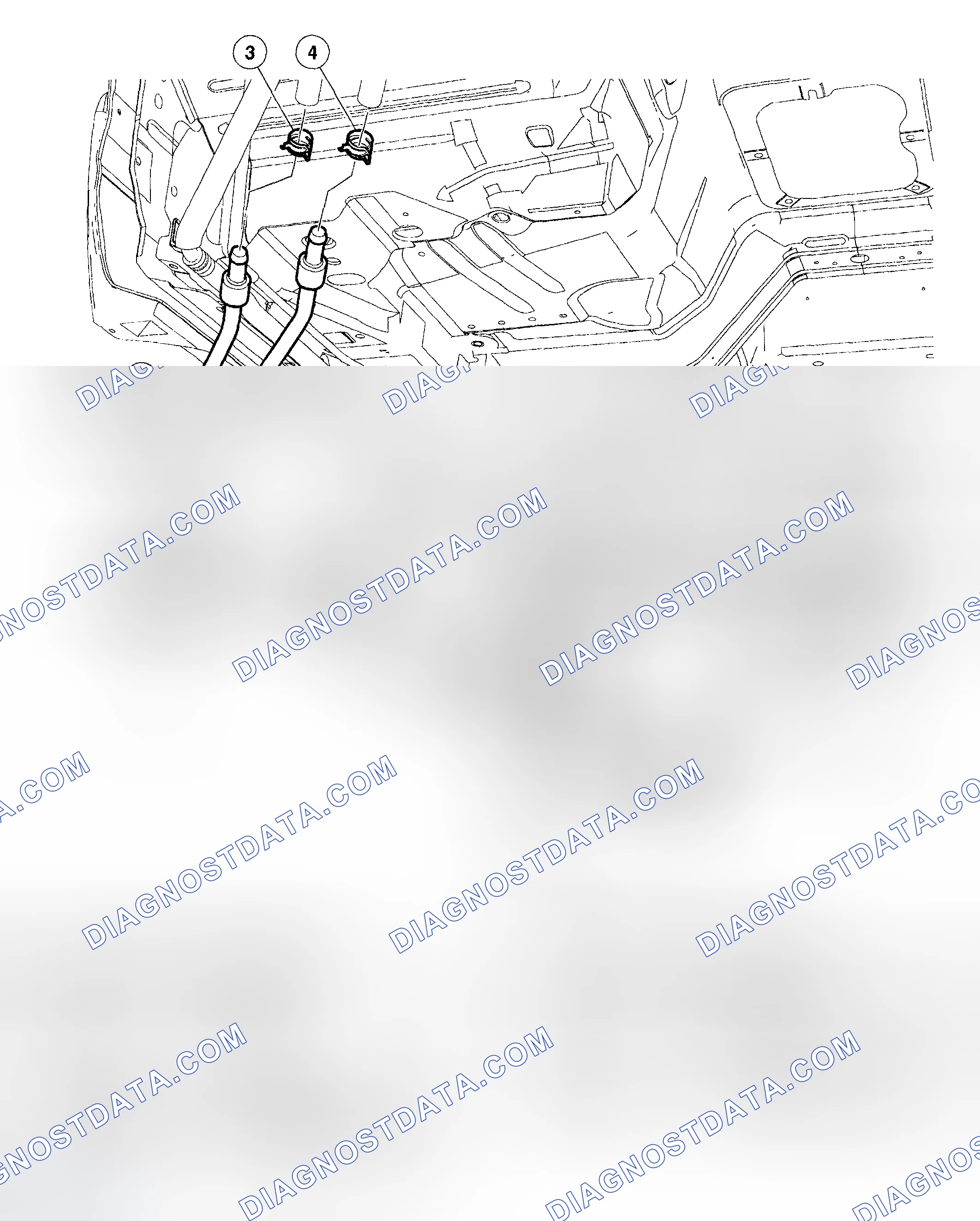 Scheme 280: Auxiliary Heater Outlet and Inlet Line - Front