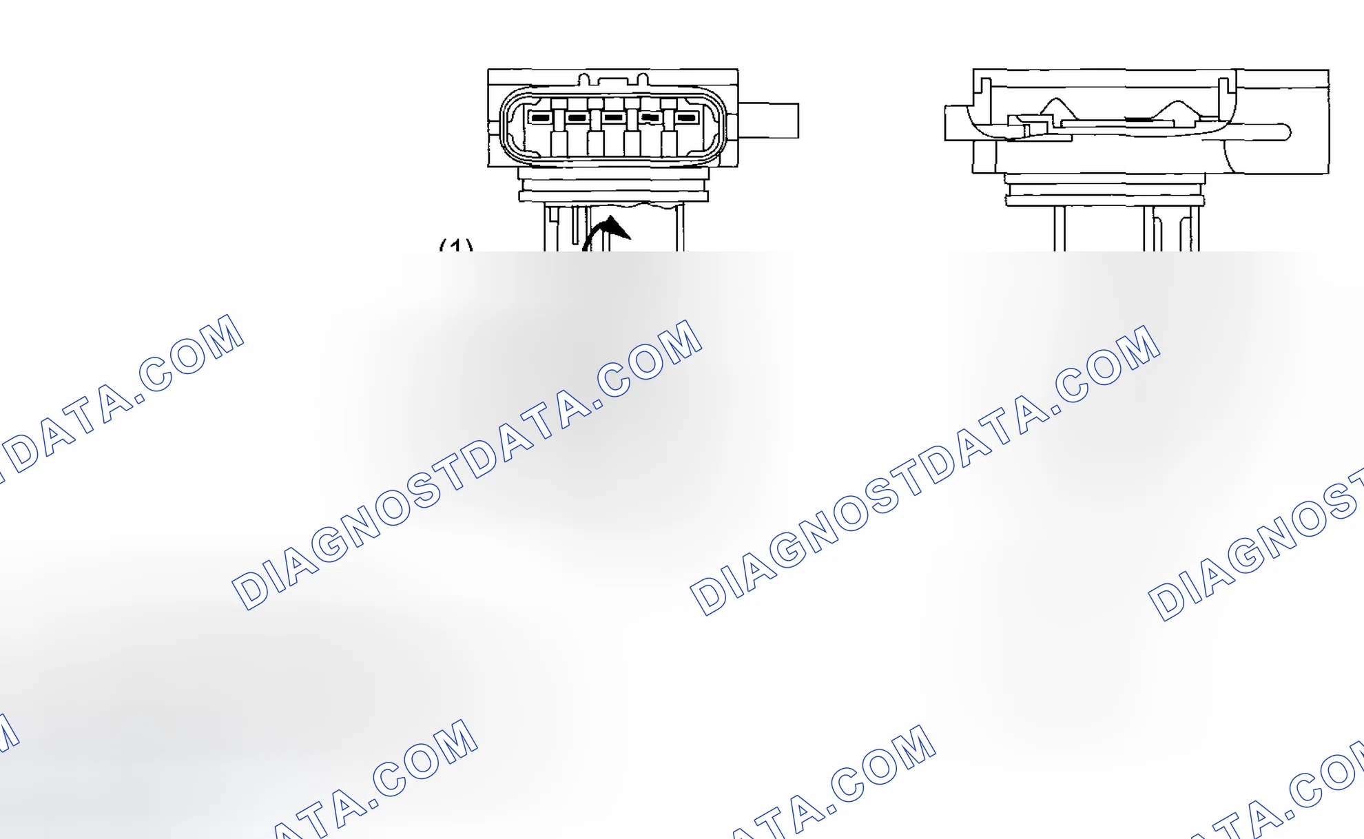 Scheme 55: MASS AIR FLOW AND INTAKE AIR TEMPERATURE SENSOR