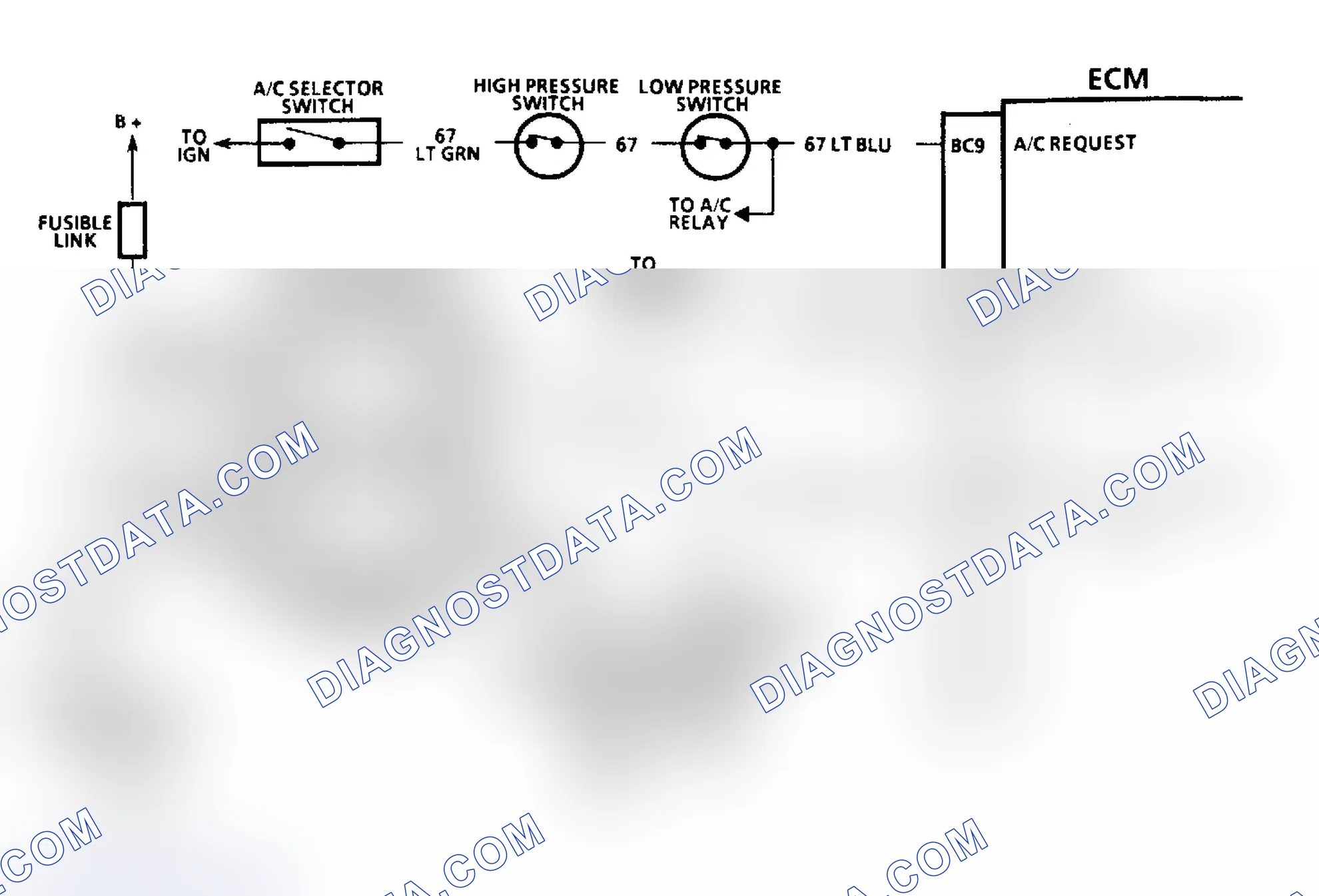 Scheme 474: Chart C12C, Schematic, Cooling Fan(s) Always On (3.3L "A" Body)