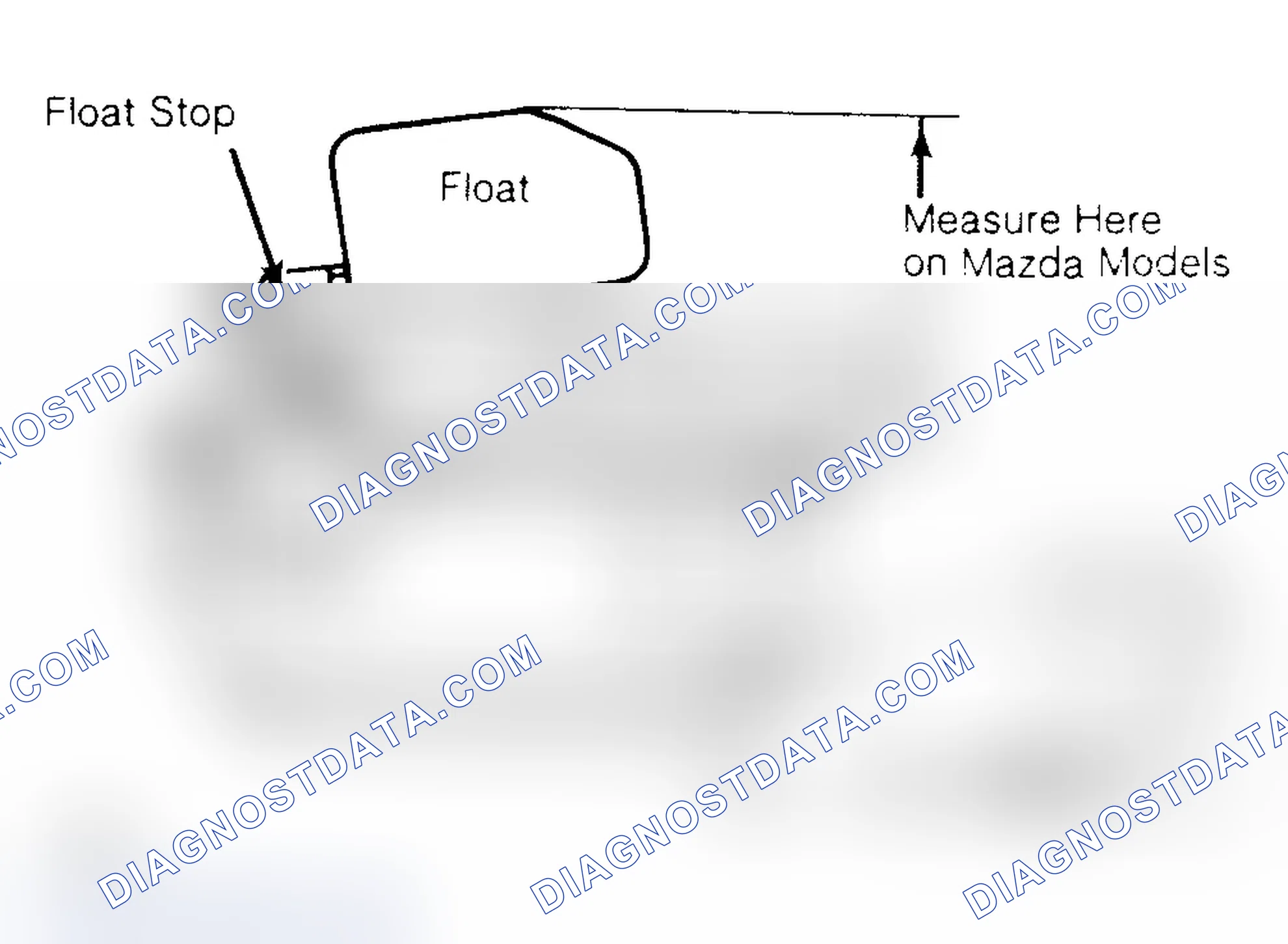 Scheme 52: Adjusting Float Drop Bend float stop to adjust. Courtesy of Nissan Motor Co., U.S.A.