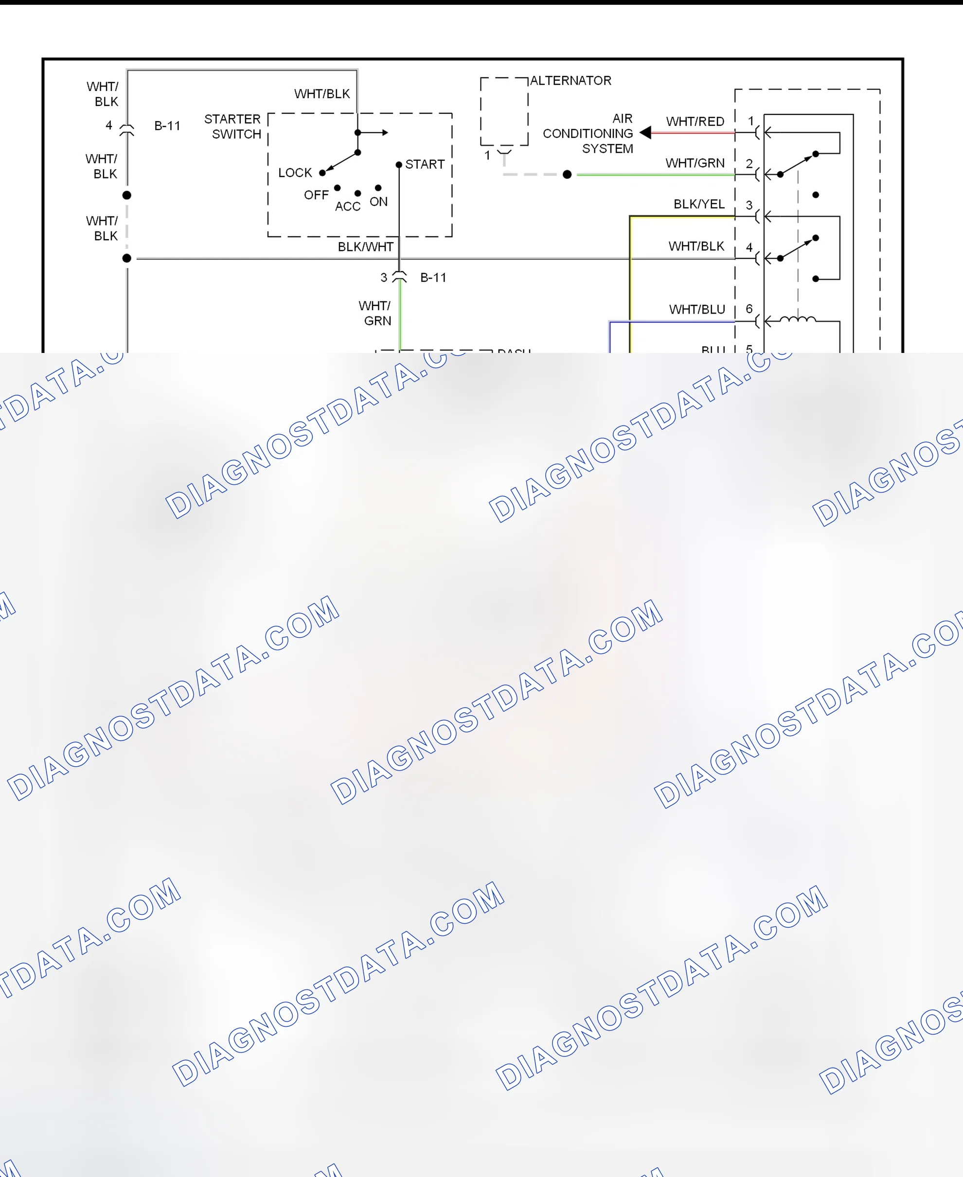 Scheme 5: Starting System Wiring Diagram (Trooper - A/T)