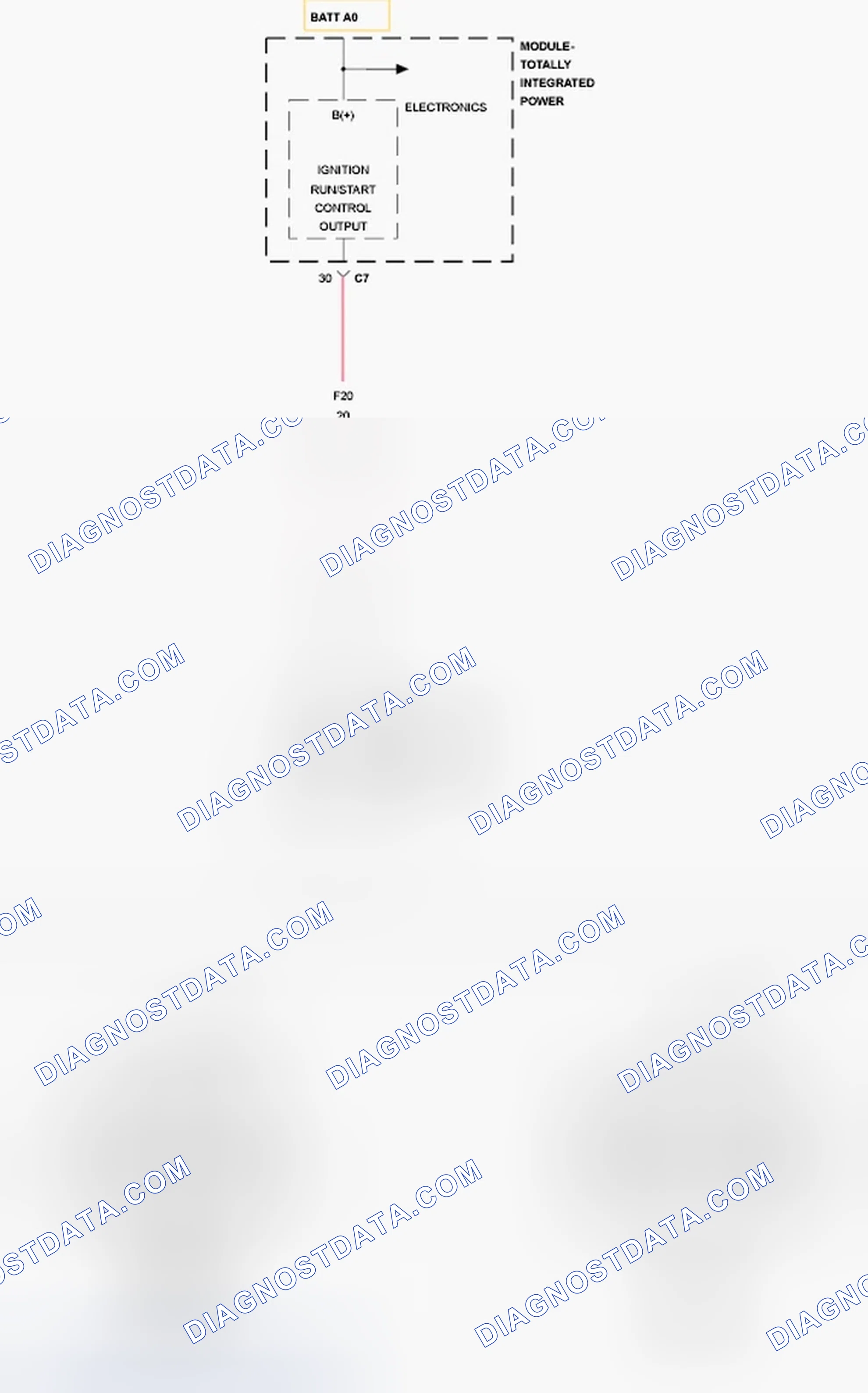 Scheme 325: B2101-IGNITION RUN/START INPUT LOW