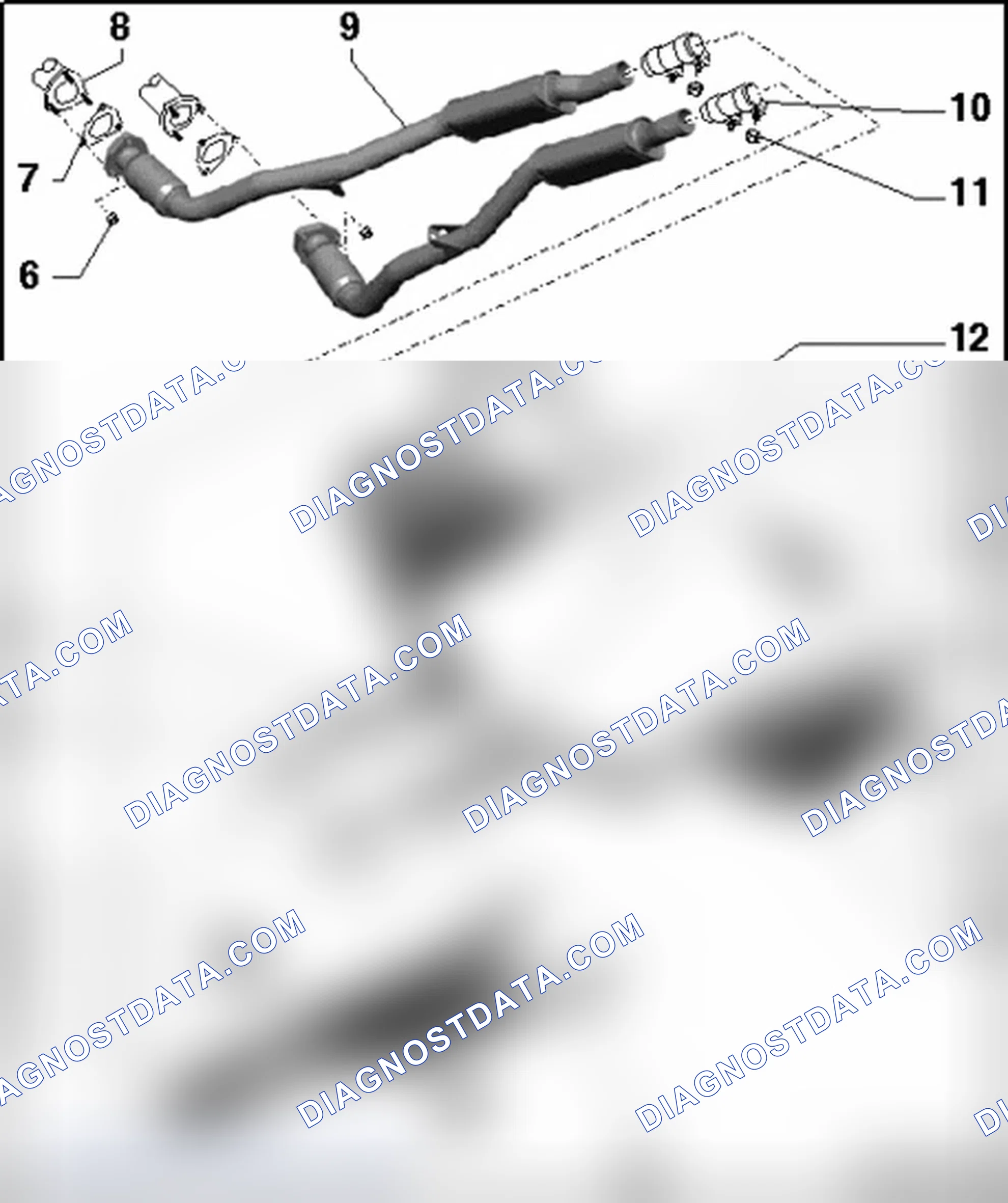 Scheme 679: Muffler, assembly overview