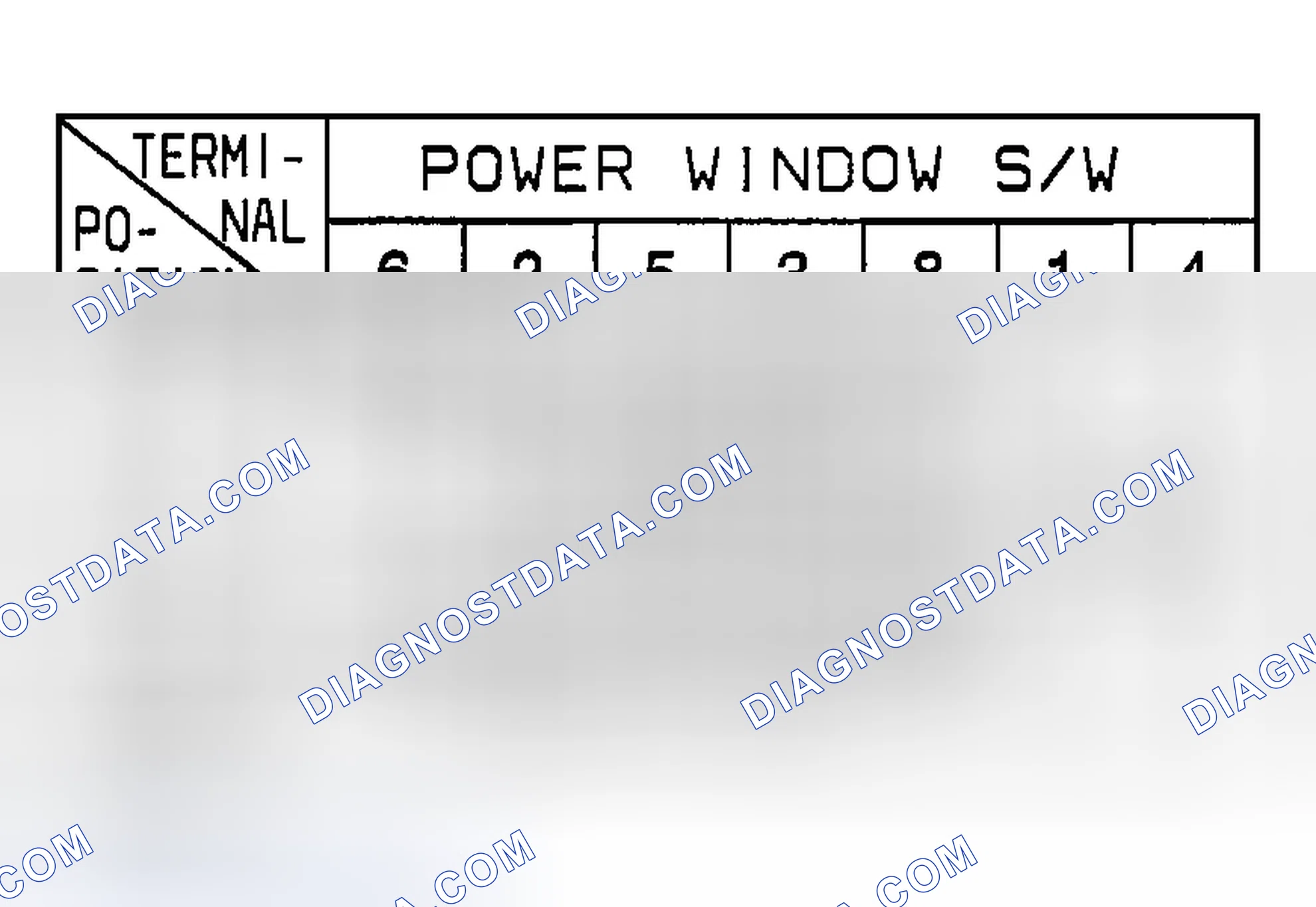 Scheme 7: POWER WINDOW SUB SWITCH