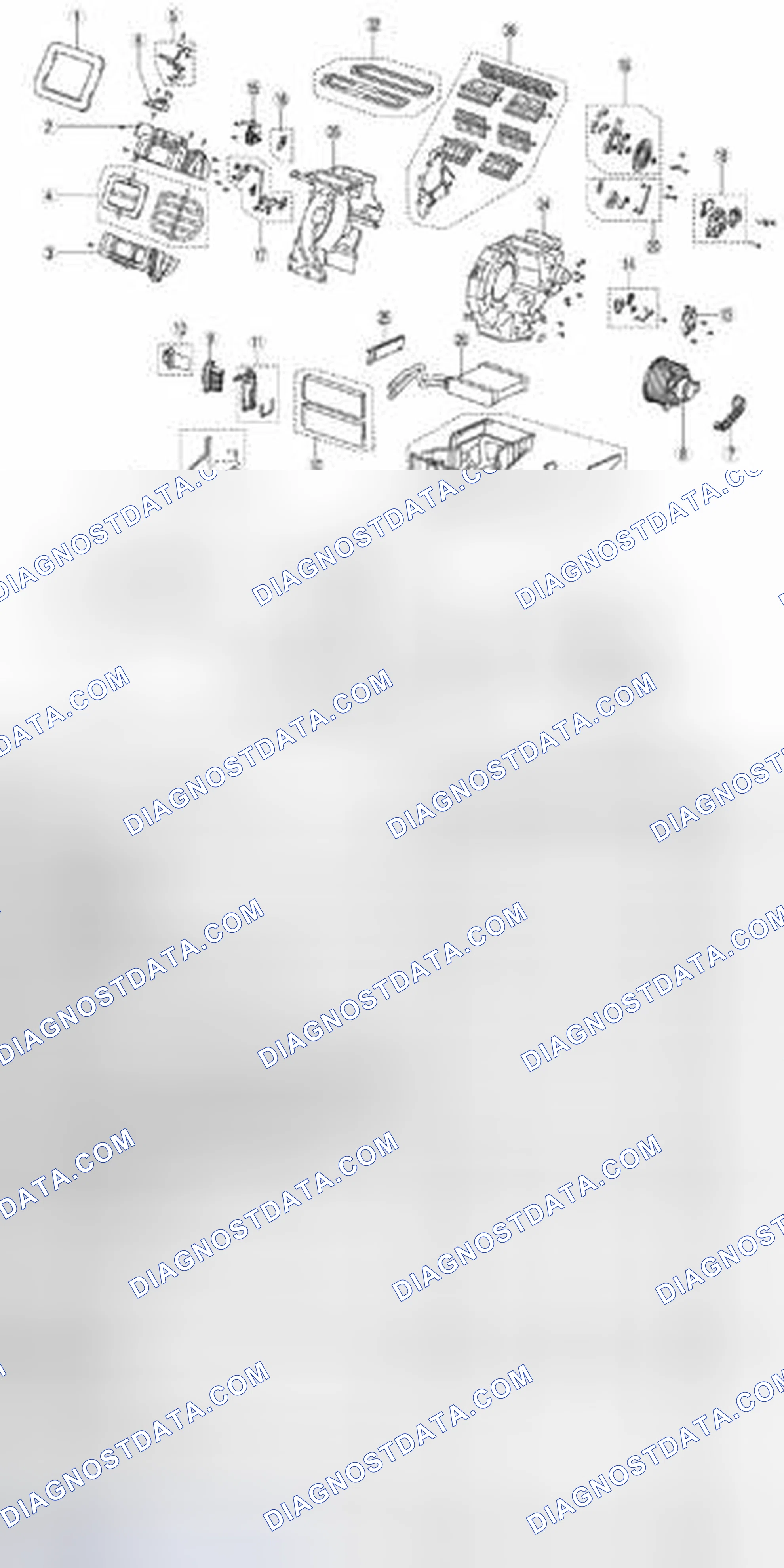 Scheme 117: A/C Unit Disassembled Sequence With Torque Specifications
