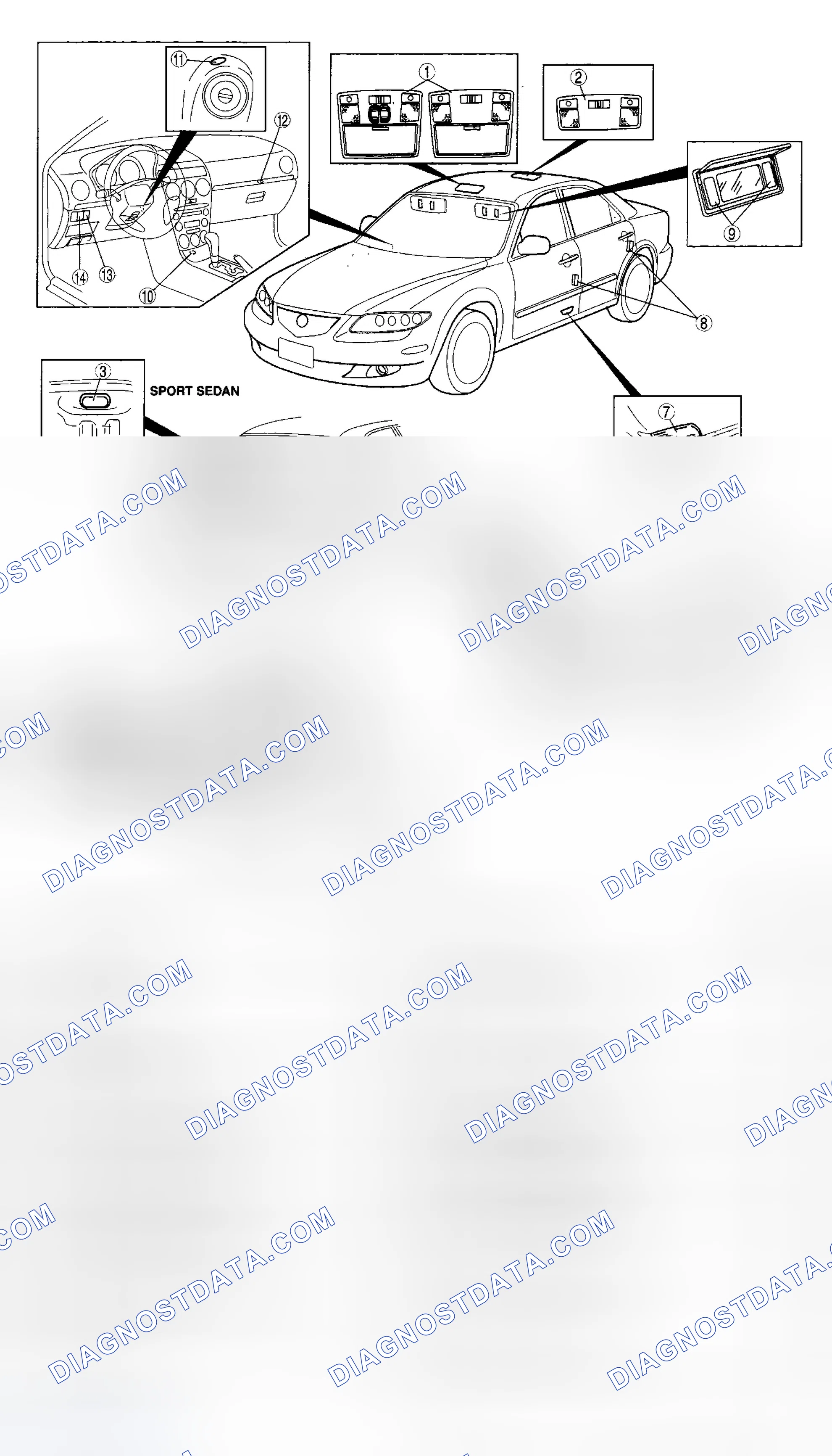 Scheme 4: INTERIOR LIGHTING SYSTEM LOCATION INDEX