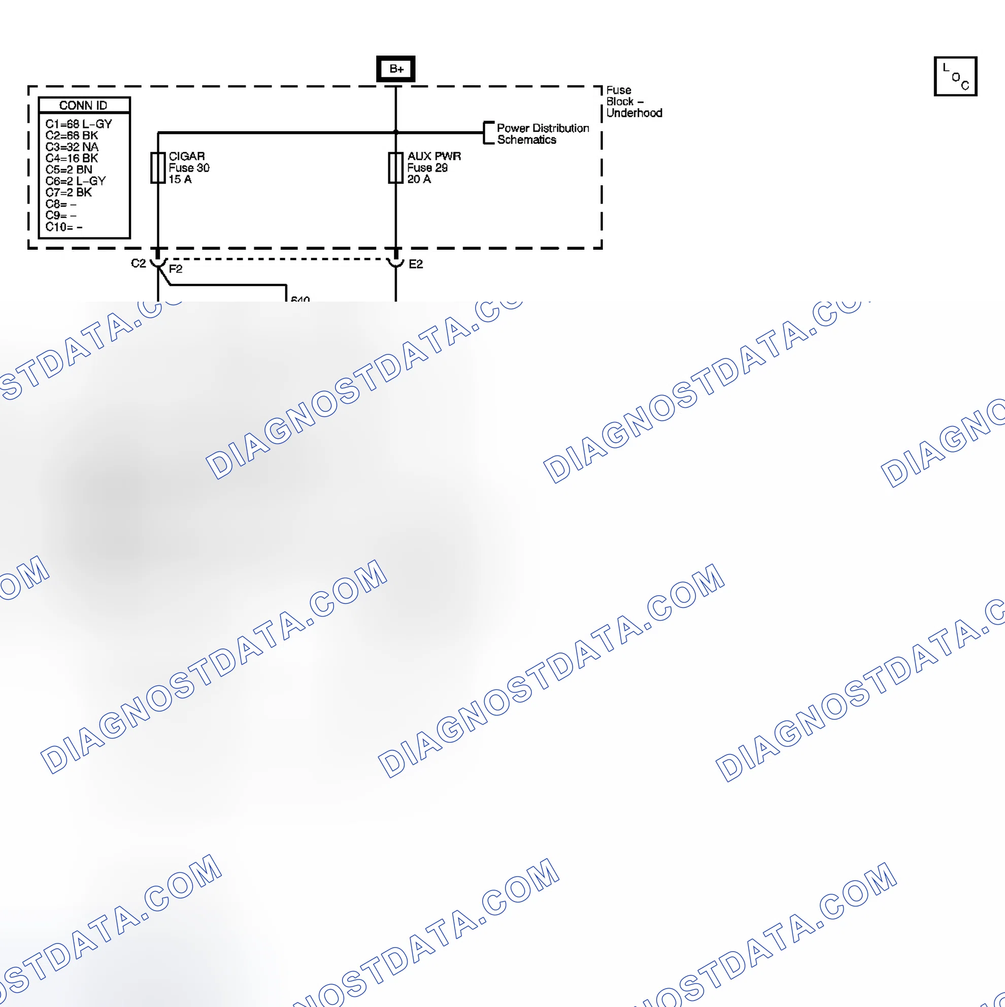 Scheme 74: Cigar Lighter/Auxiliary Outlets Schematics