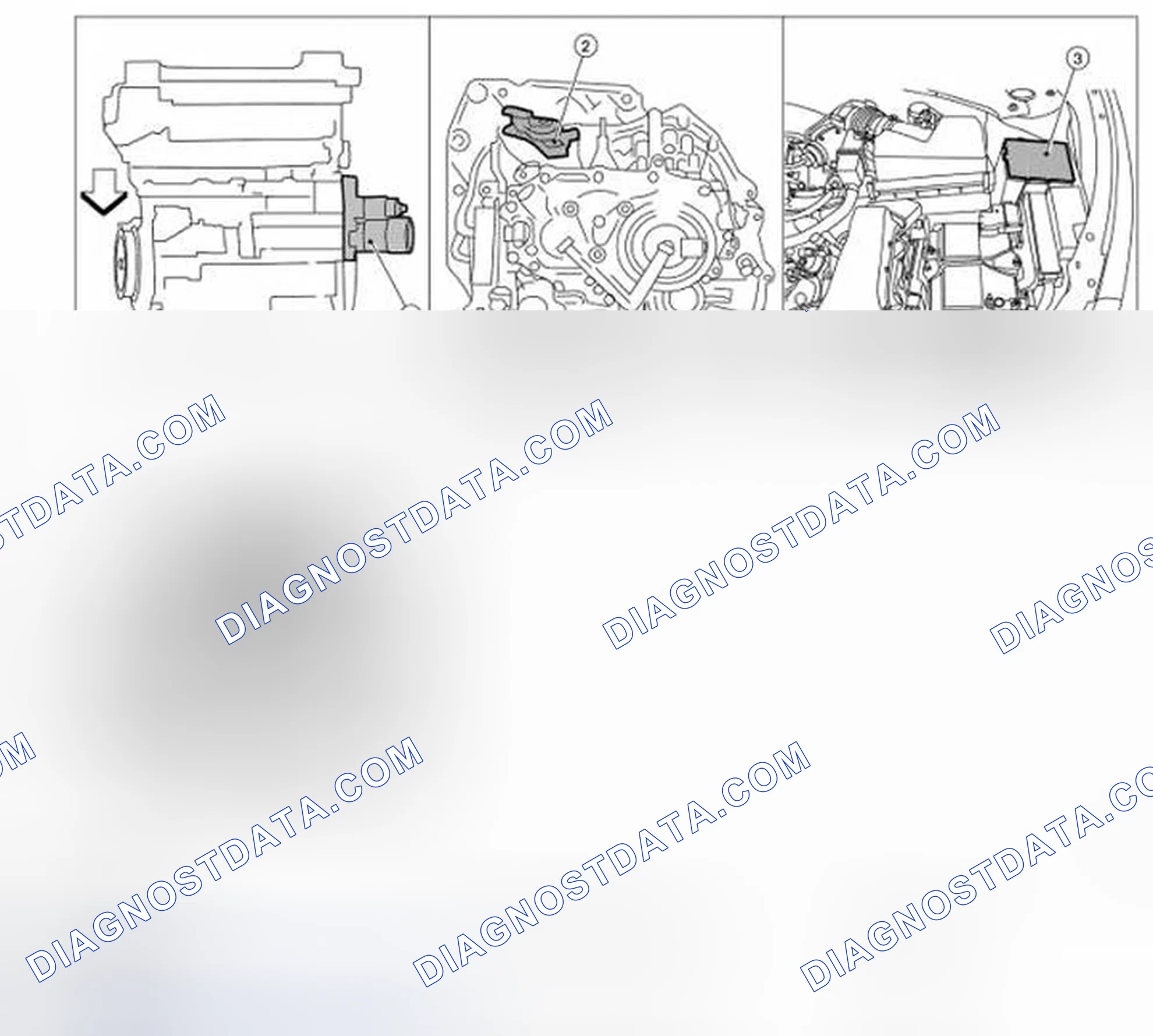 Scheme 1: VQ35DE: Component Parts Location