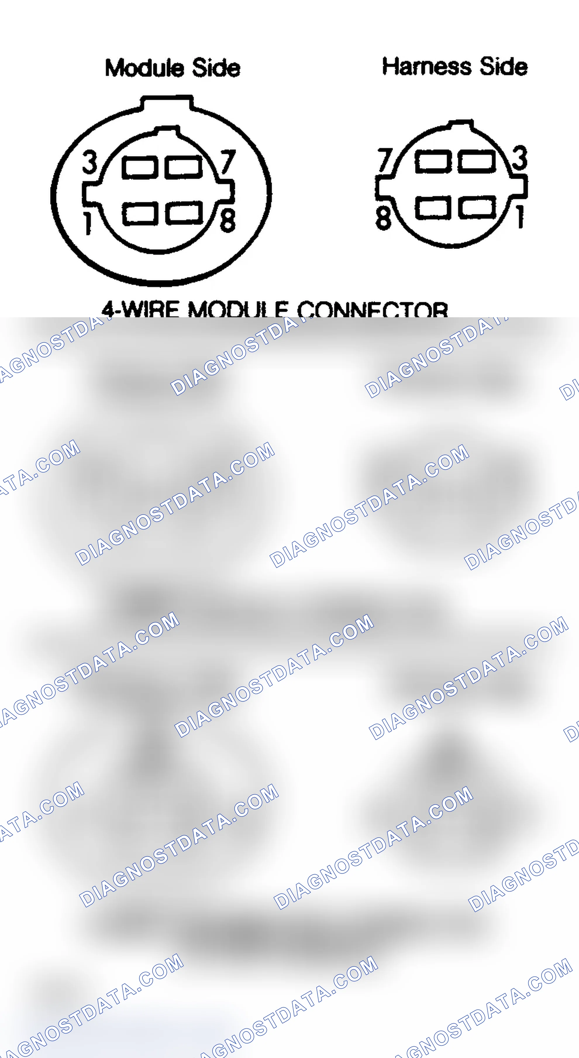 Scheme 2: Control Module & Distributor Connectors for Dura-Spark II System Compare terminal location to shape.