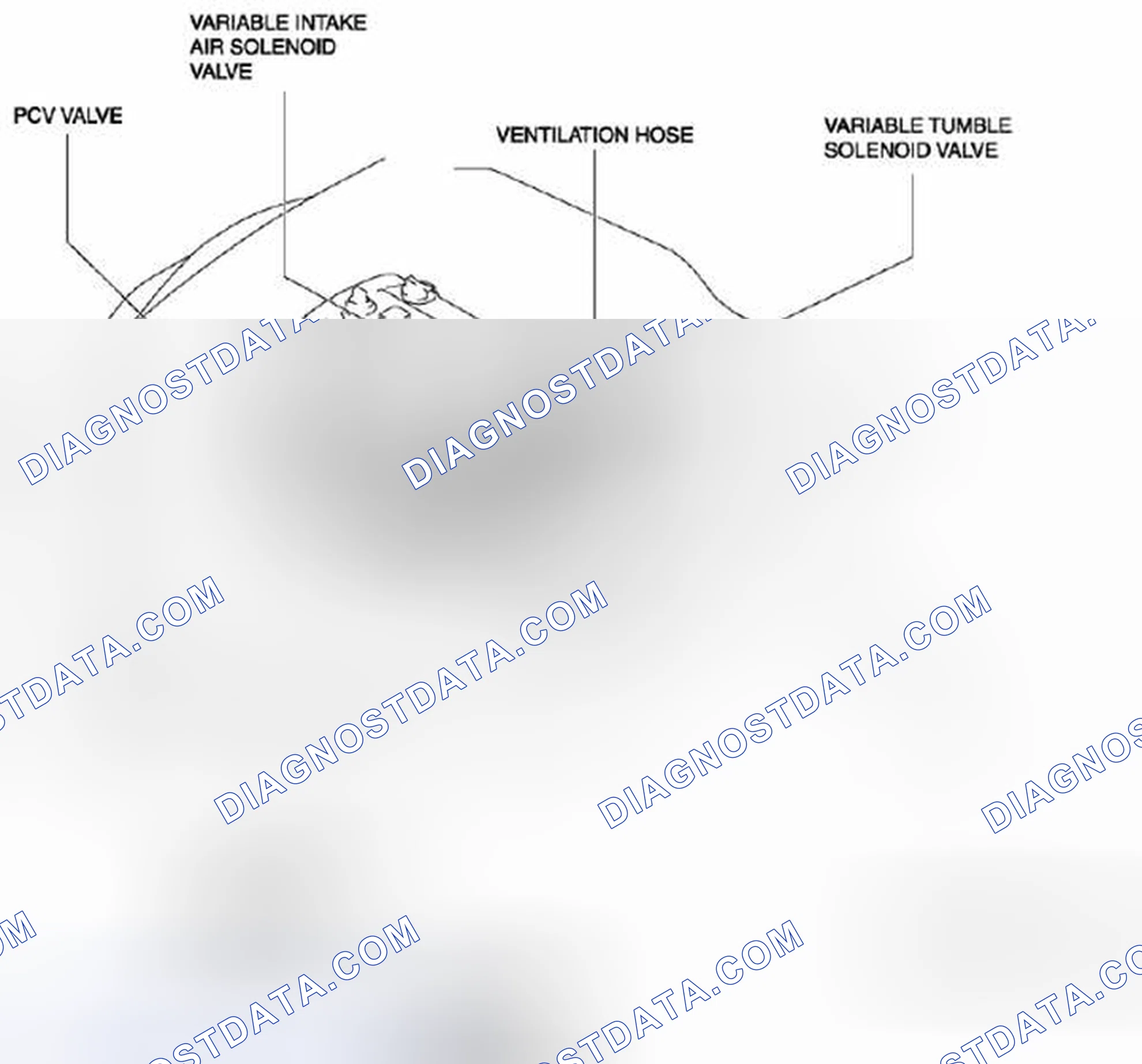 Scheme 134: Intake-Air System Vacuum Hose Routing Diagram [MZR 2.5]